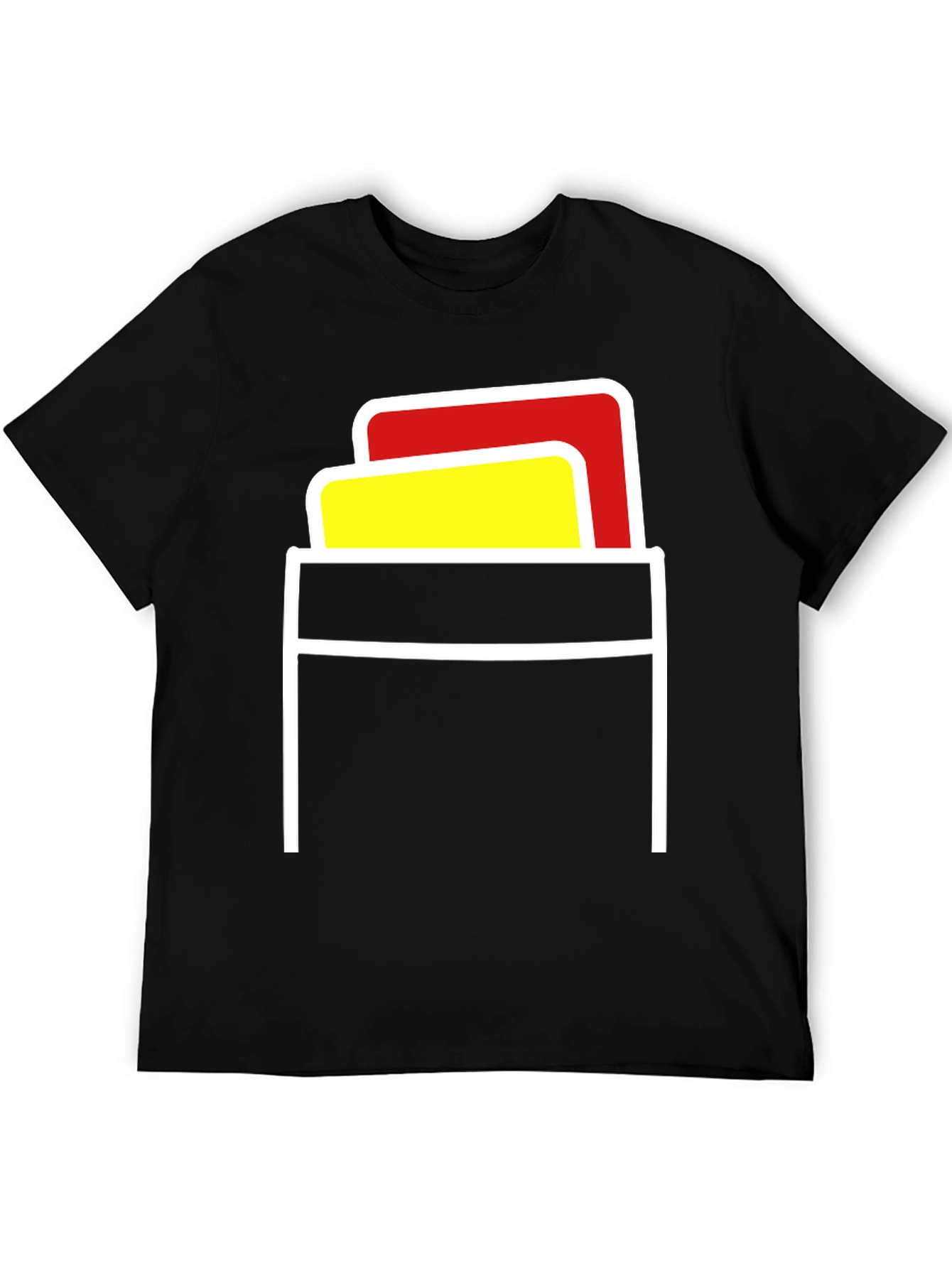 Referee Card Pocket T-Shirt - Black