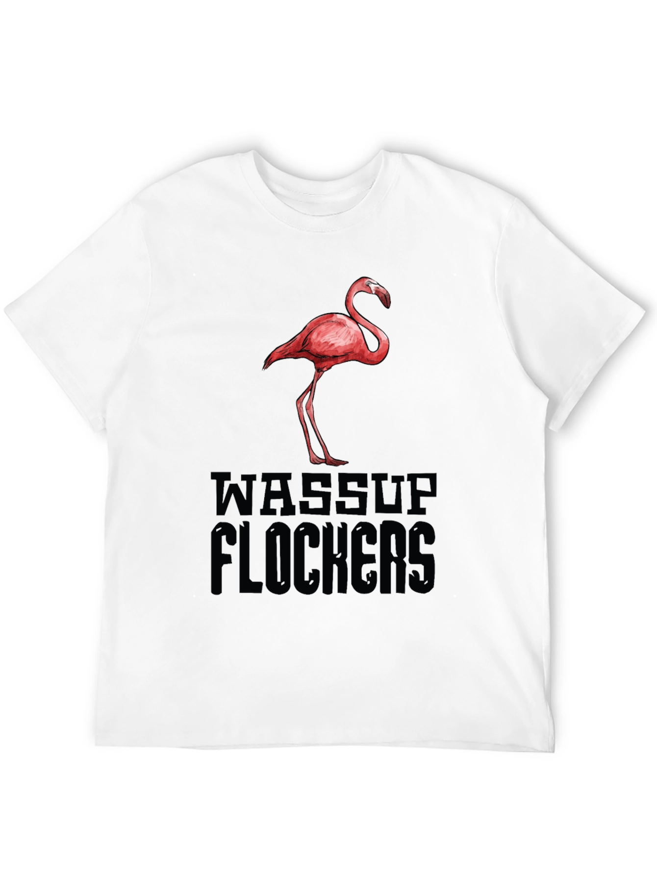 Wassup Flockers Flamingo Graphic Tee