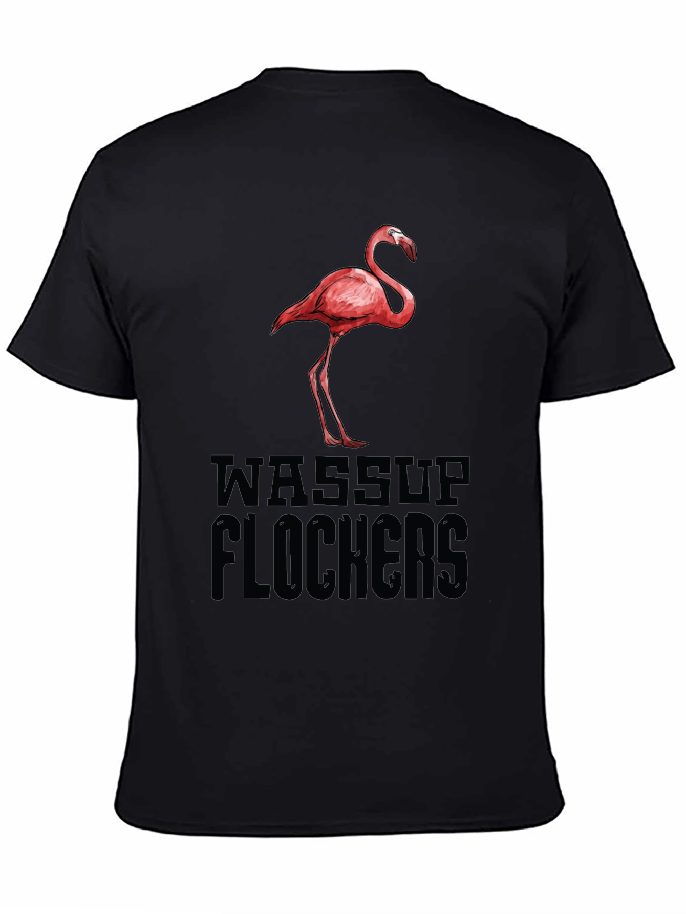 Wassup Flockers Flamingo Graphic Tee