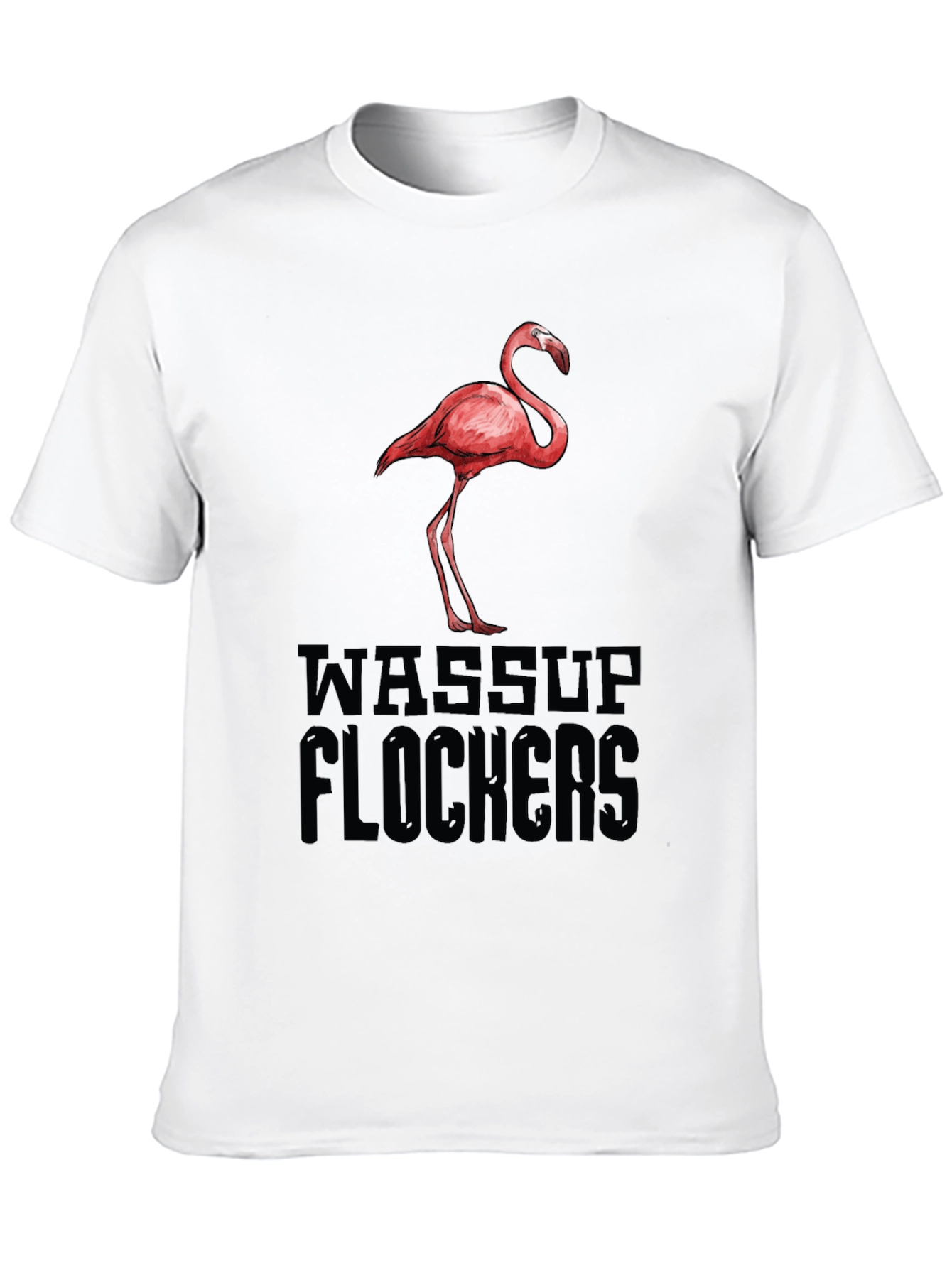 Wassup Flockers Flamingo Graphic Tee