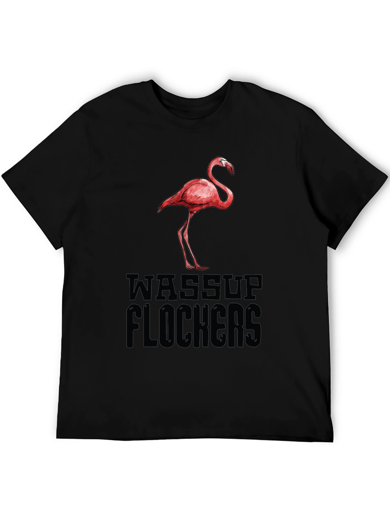 Wassup Flockers Flamingo Graphic Tee