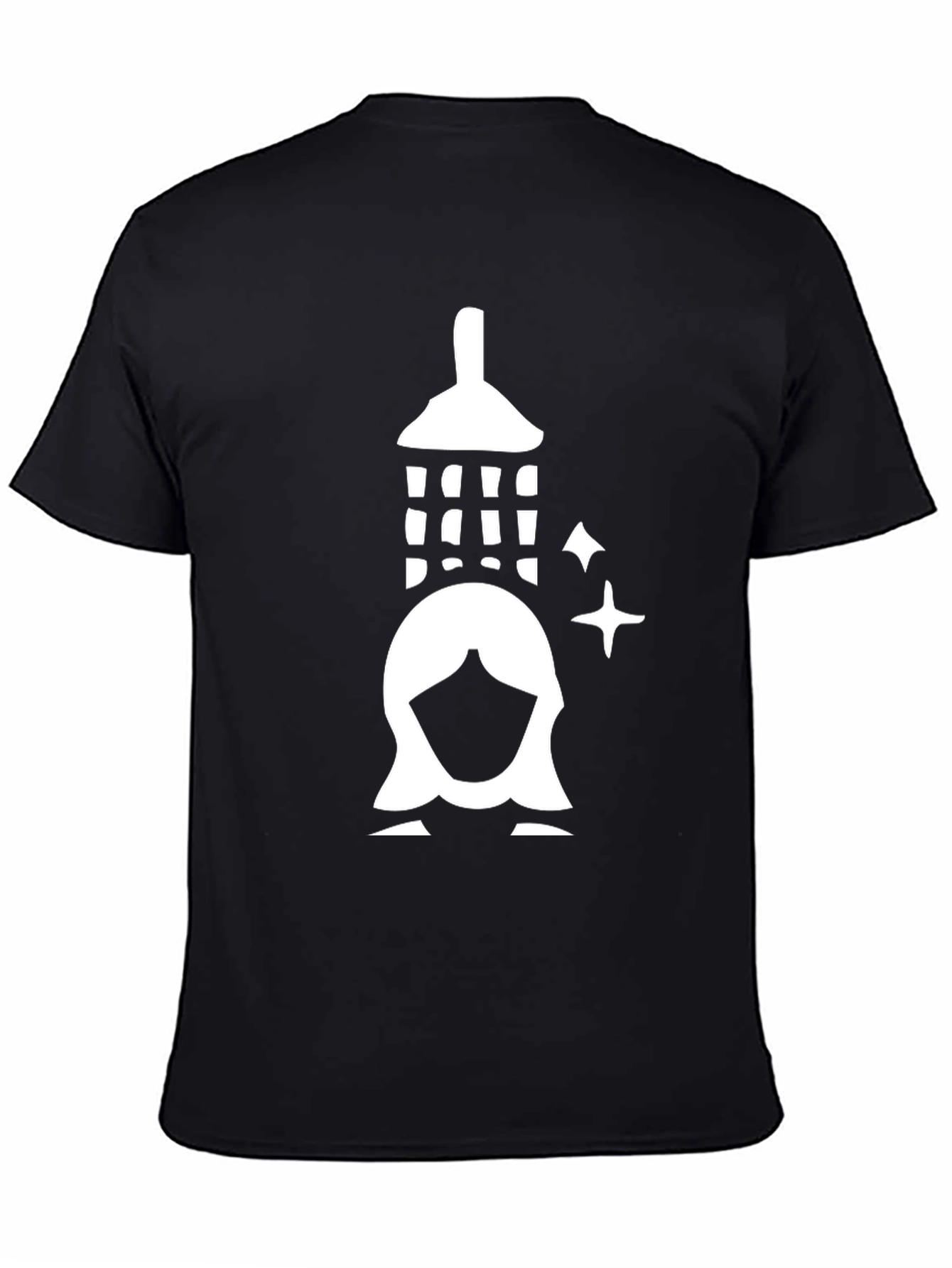 Shower Girl Graphic Tee - Black Cotton T-Shirt