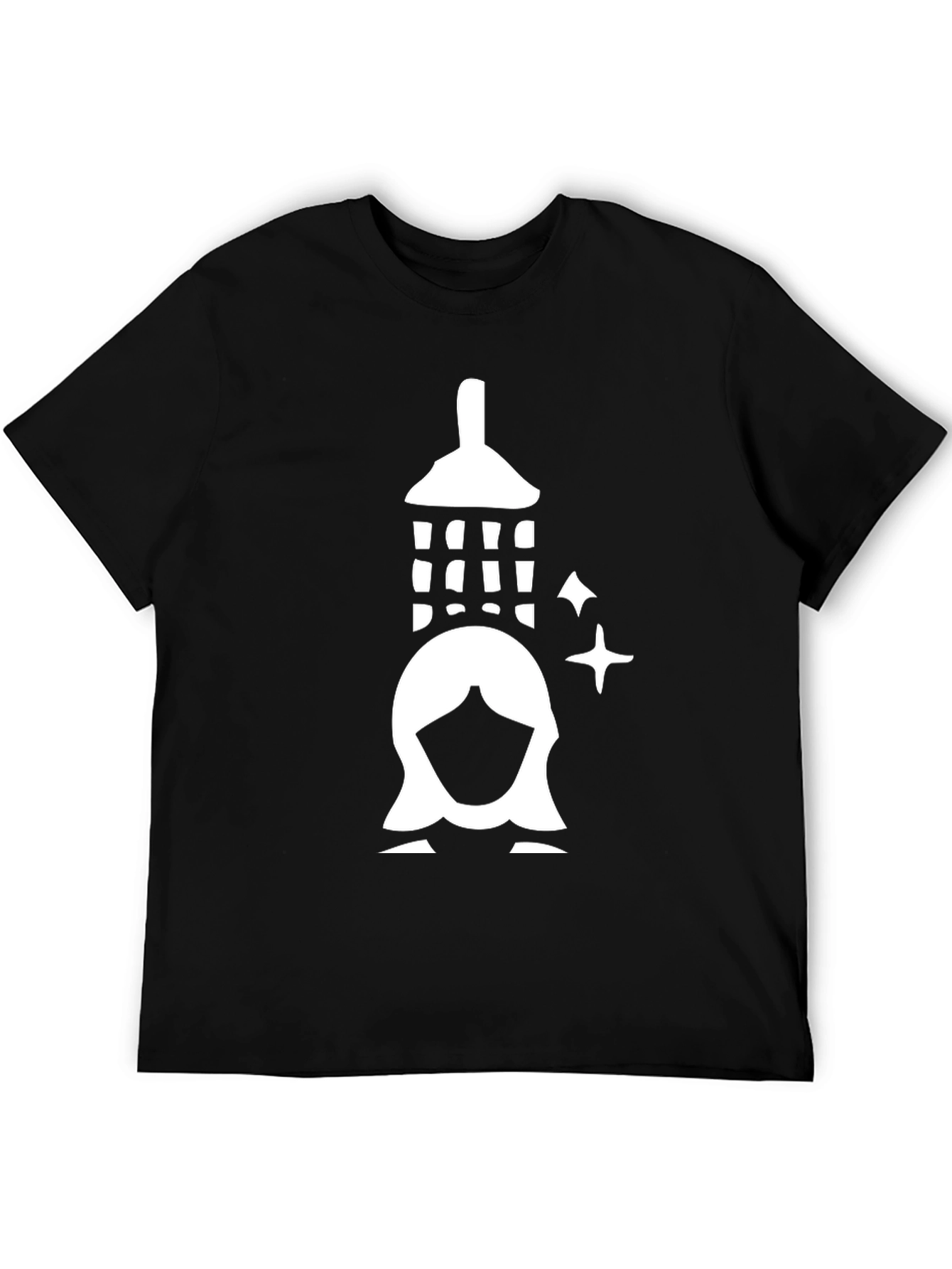Shower Girl Graphic Tee - Black Cotton T-Shirt