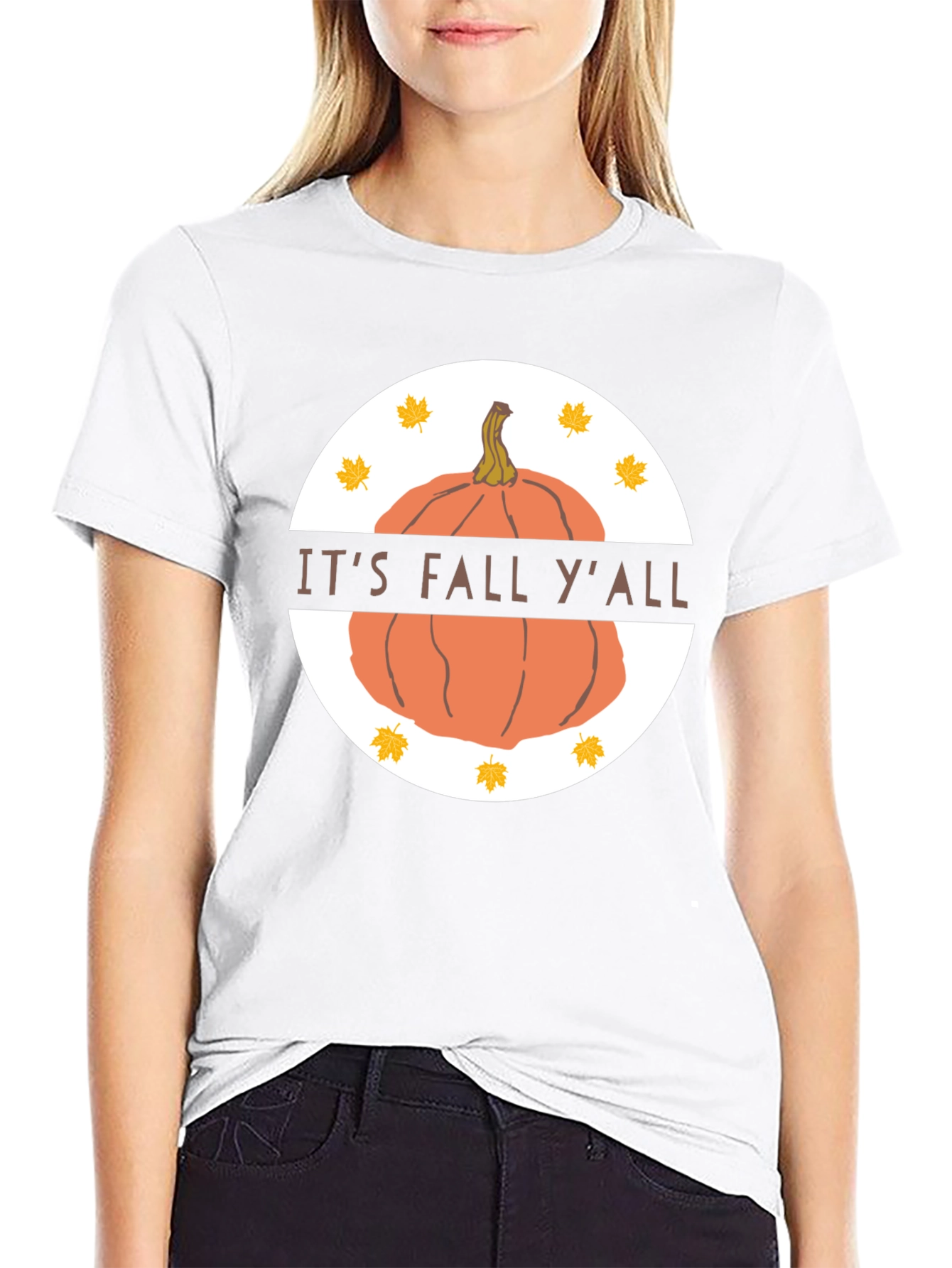 Its Fall Yall Pumpkin T-Shirt
