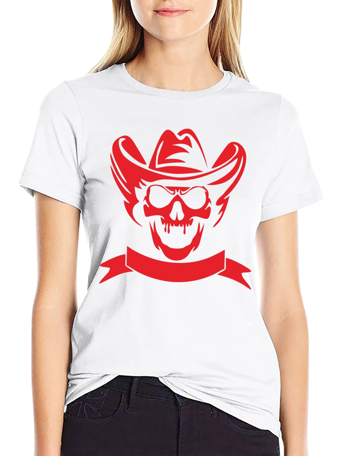 Cowboy Skull Black T-Shirt