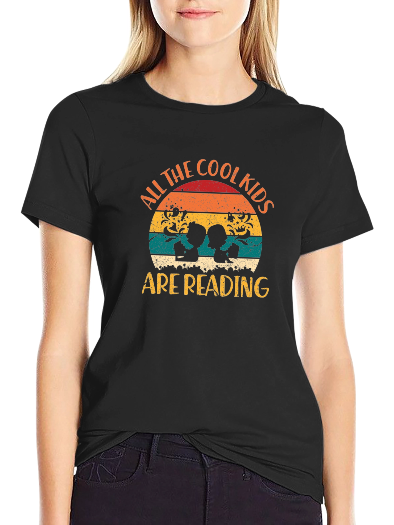 Cool Kids Reading Graphic T-Shirt