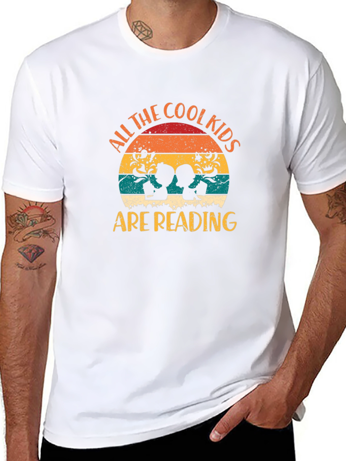 Cool Kids Reading Graphic T-Shirt