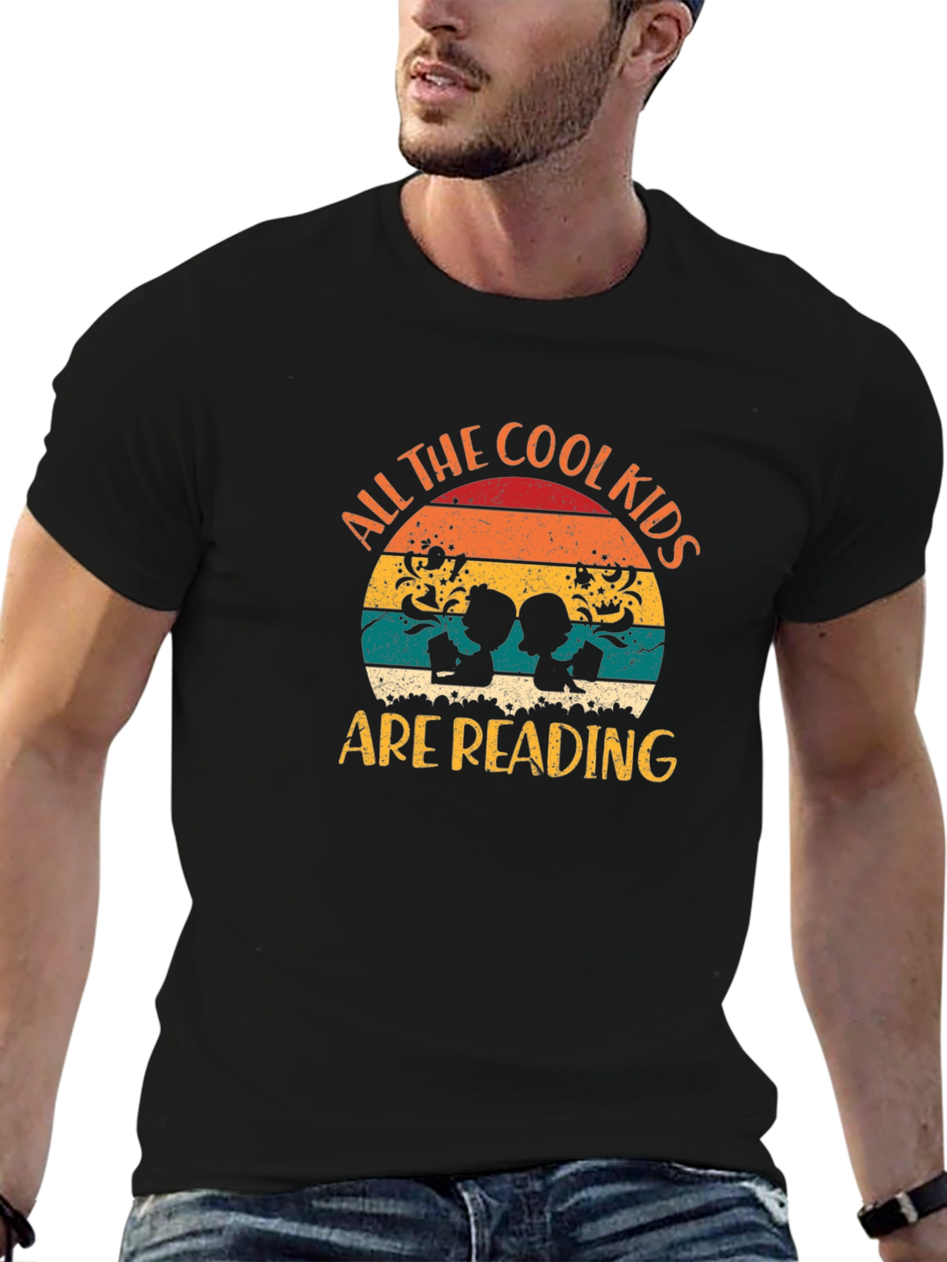 Cool Kids Reading Graphic T-Shirt