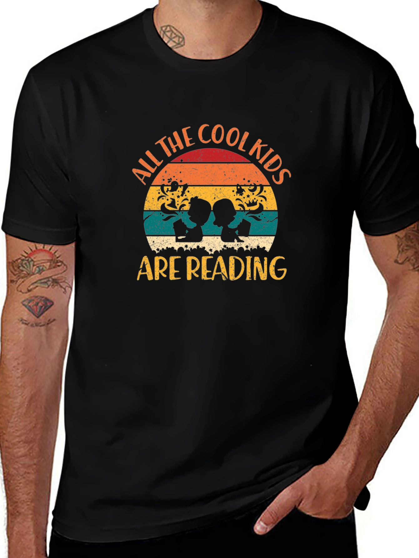 Cool Kids Reading Graphic T-Shirt