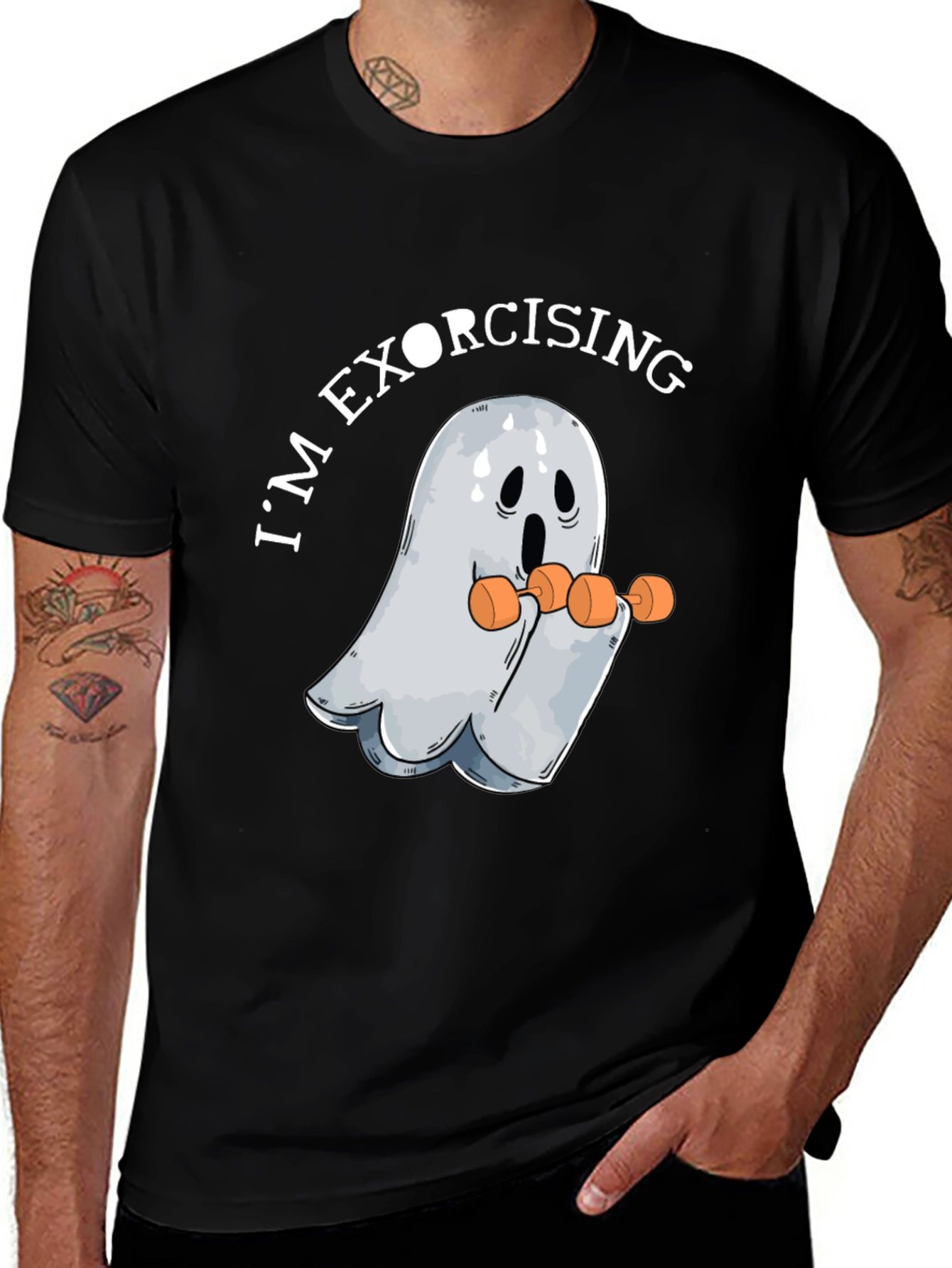 Im Exorcising Ghost Workout Graphic Tee