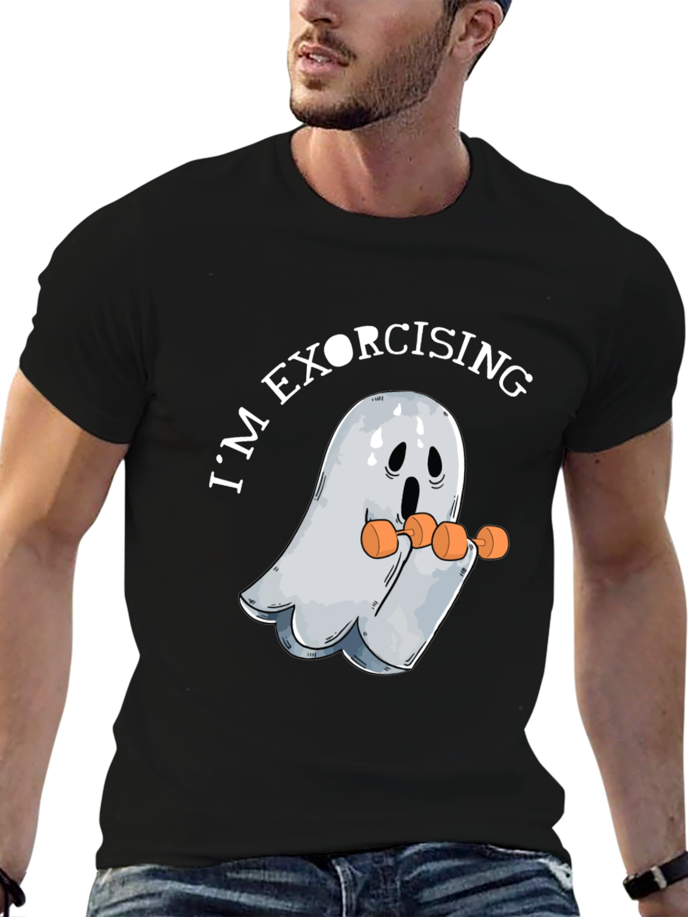Im Exorcising Ghost Workout Graphic Tee