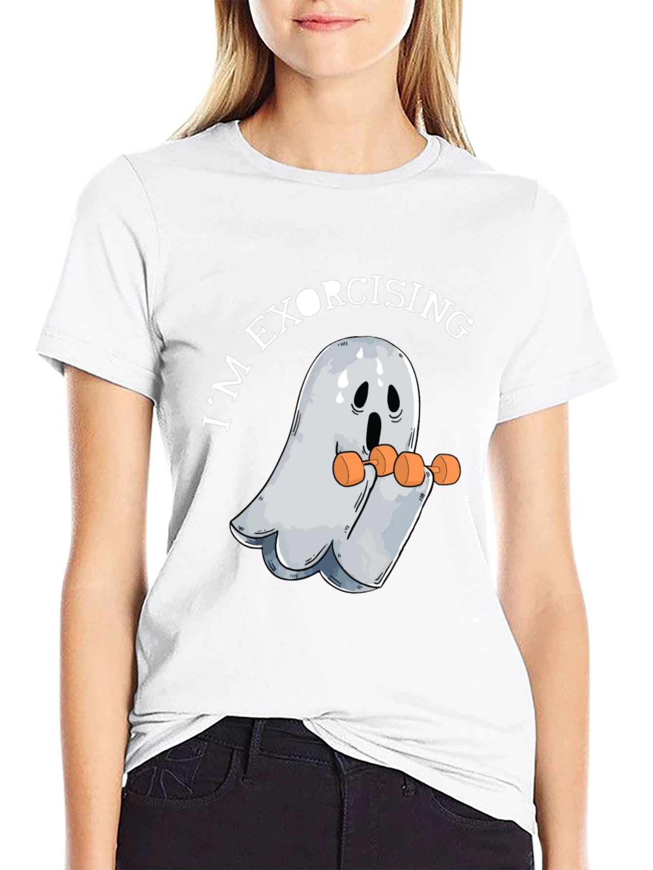 Im Exorcising Ghost Workout Graphic Tee
