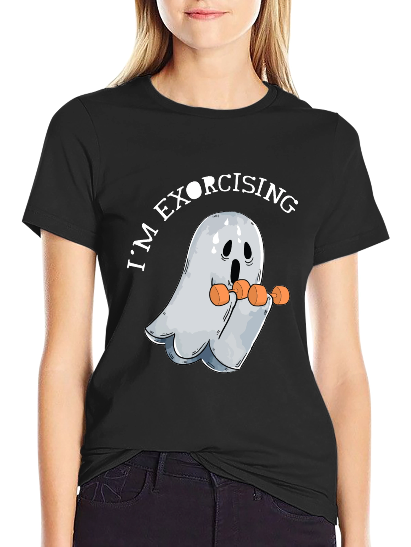 Im Exorcising Ghost Workout Graphic Tee