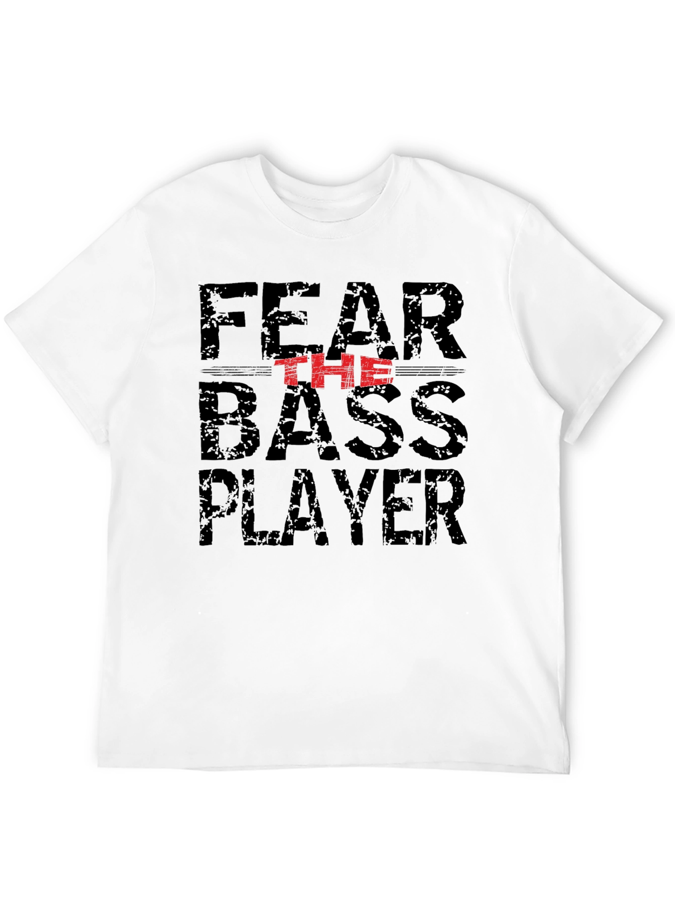 Fear The Bass Player Graphic Tee - Black