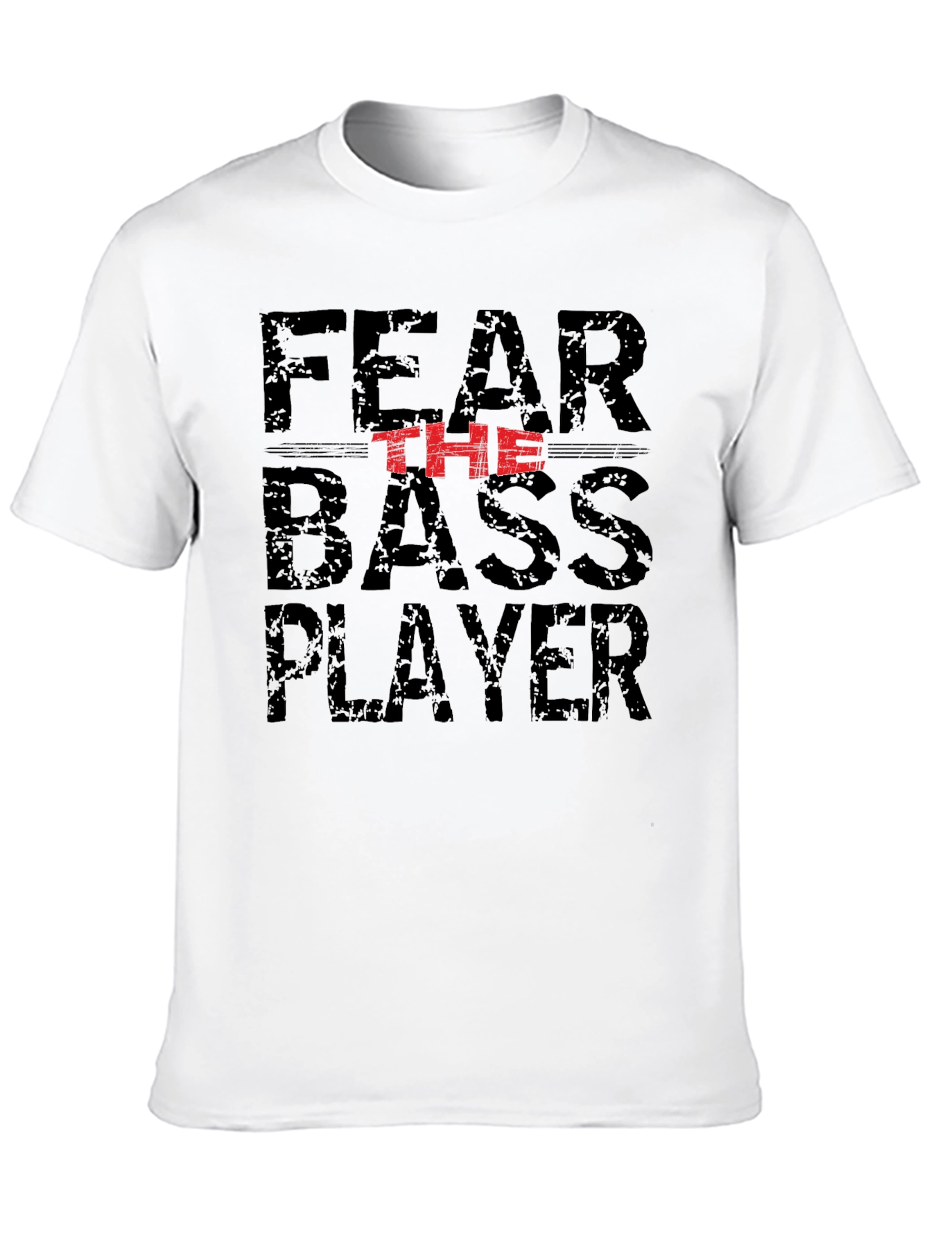 Fear The Bass Player Graphic Tee - Black
