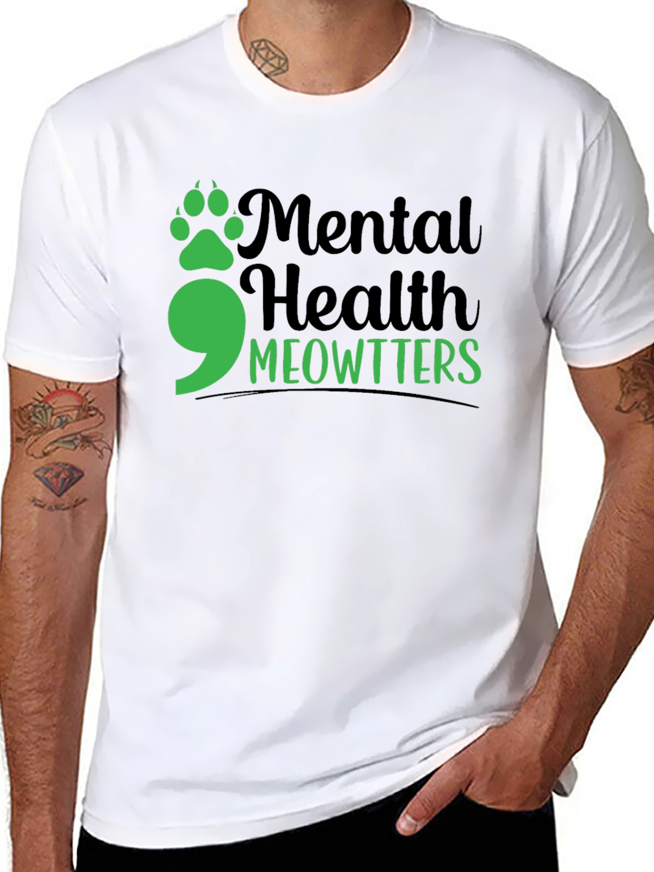 Mental Health Meowtters T-Shirt - Support Mental Health