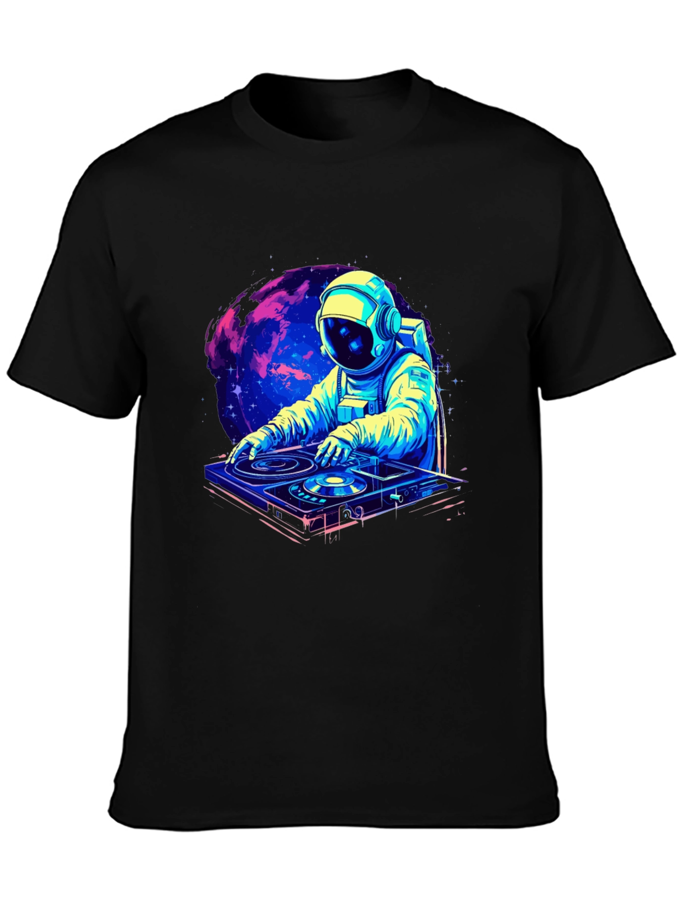 DJ Astronaut T-Shirt - Space Rave Design
