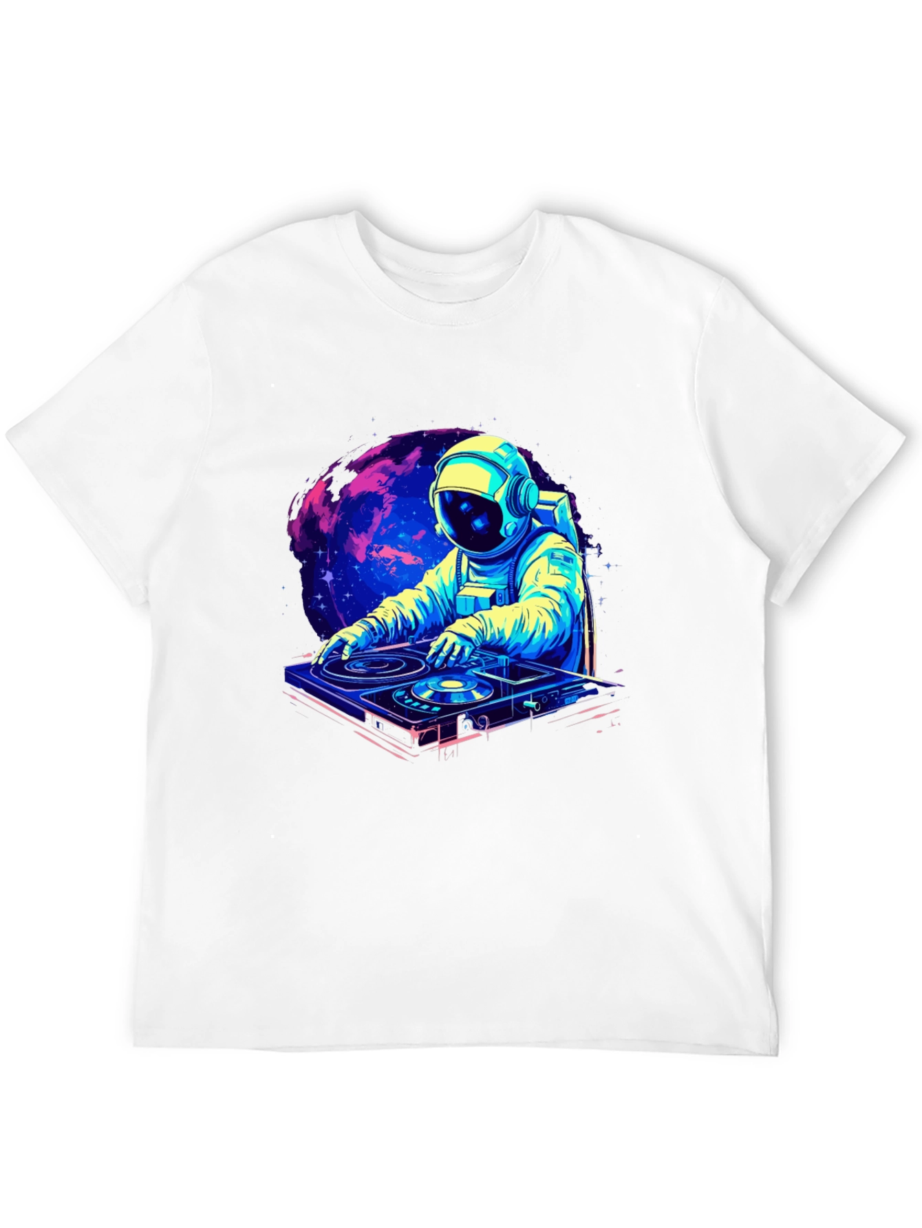 DJ Astronaut T-Shirt - Space Rave Design