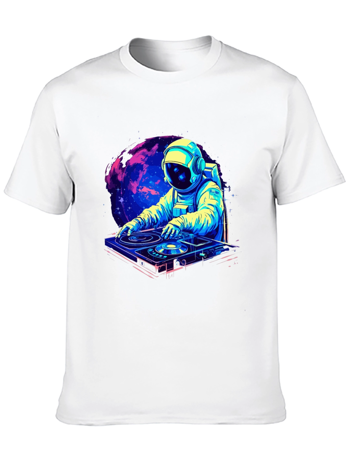 DJ Astronaut T-Shirt - Space Rave Design