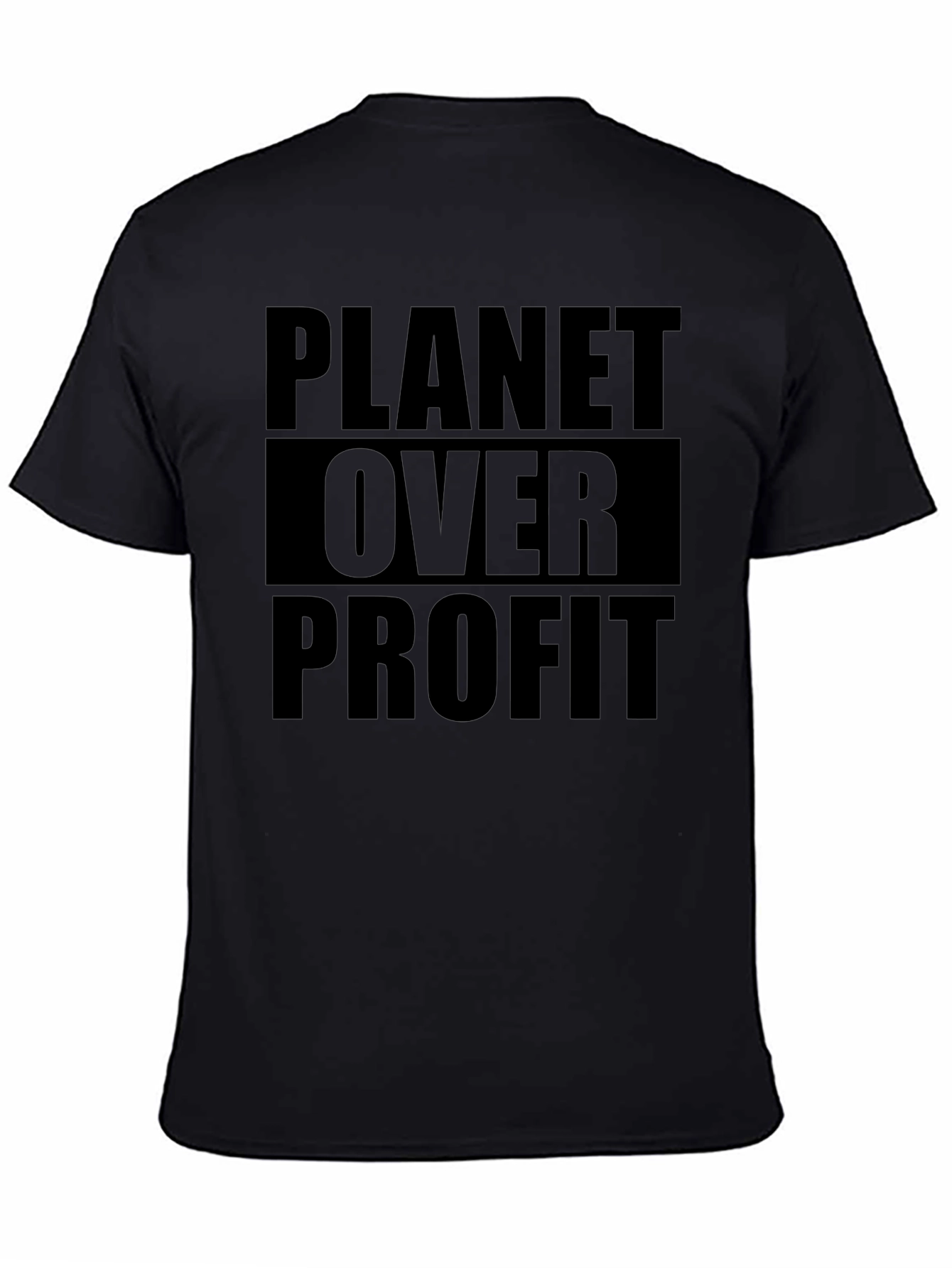 Planet Over Profit Graphic T-Shirt - Eco-Friendly Statement Tee