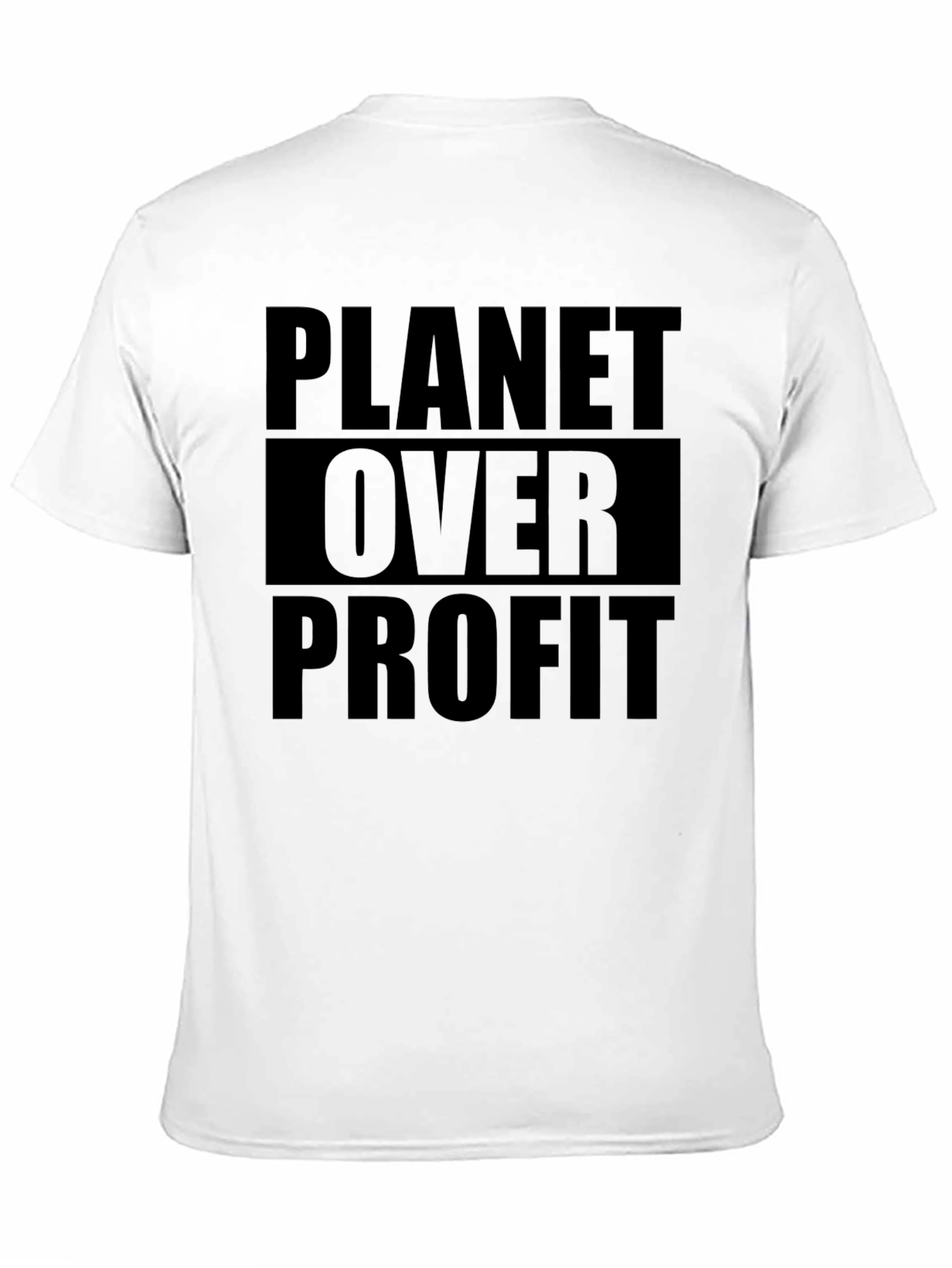 Planet Over Profit Graphic T-Shirt - Eco-Friendly Statement Tee
