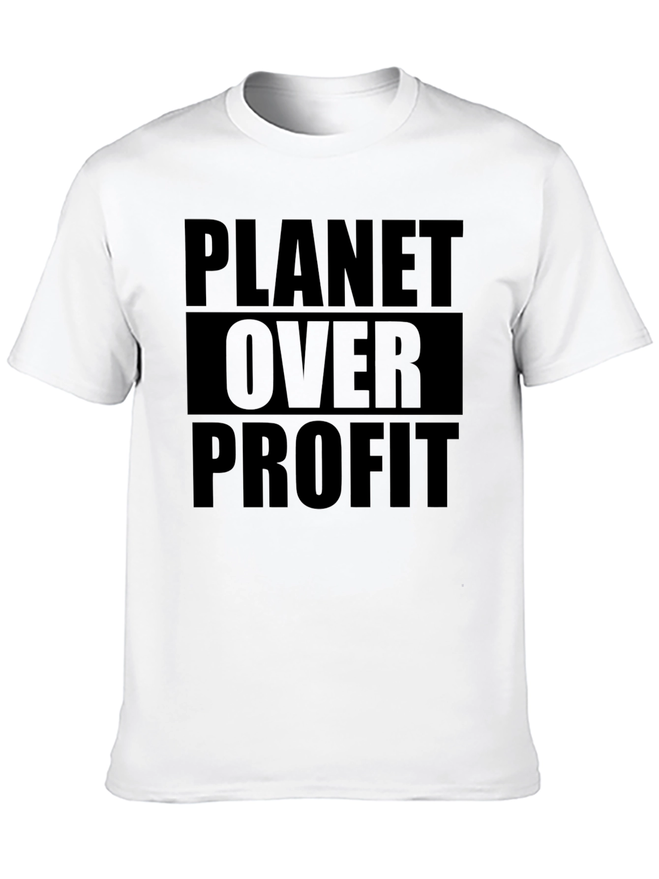 Planet Over Profit Graphic T-Shirt - Eco-Friendly Statement Tee