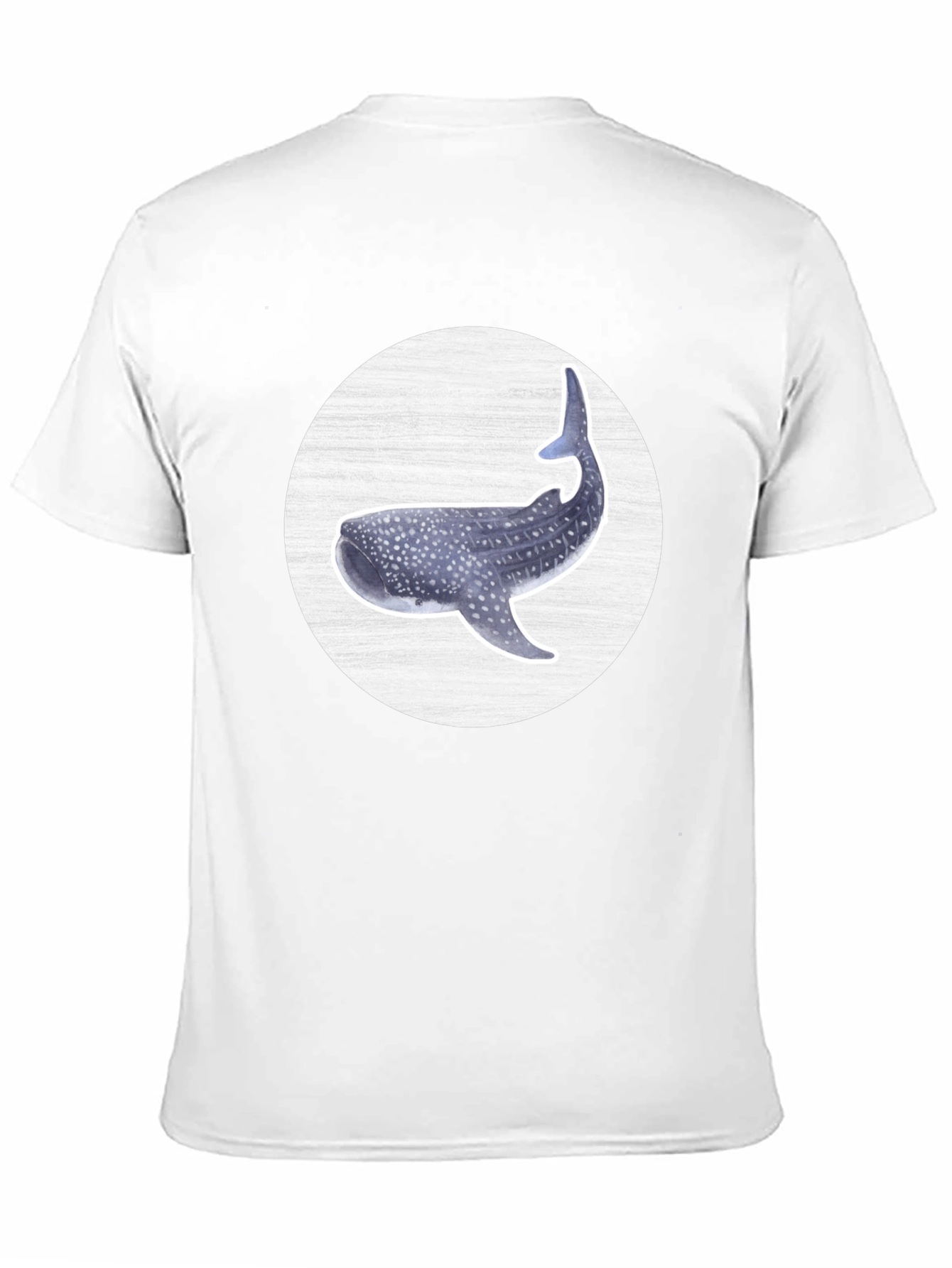 Whale Shark Graphic Tee - Black Cotton T-Shirt