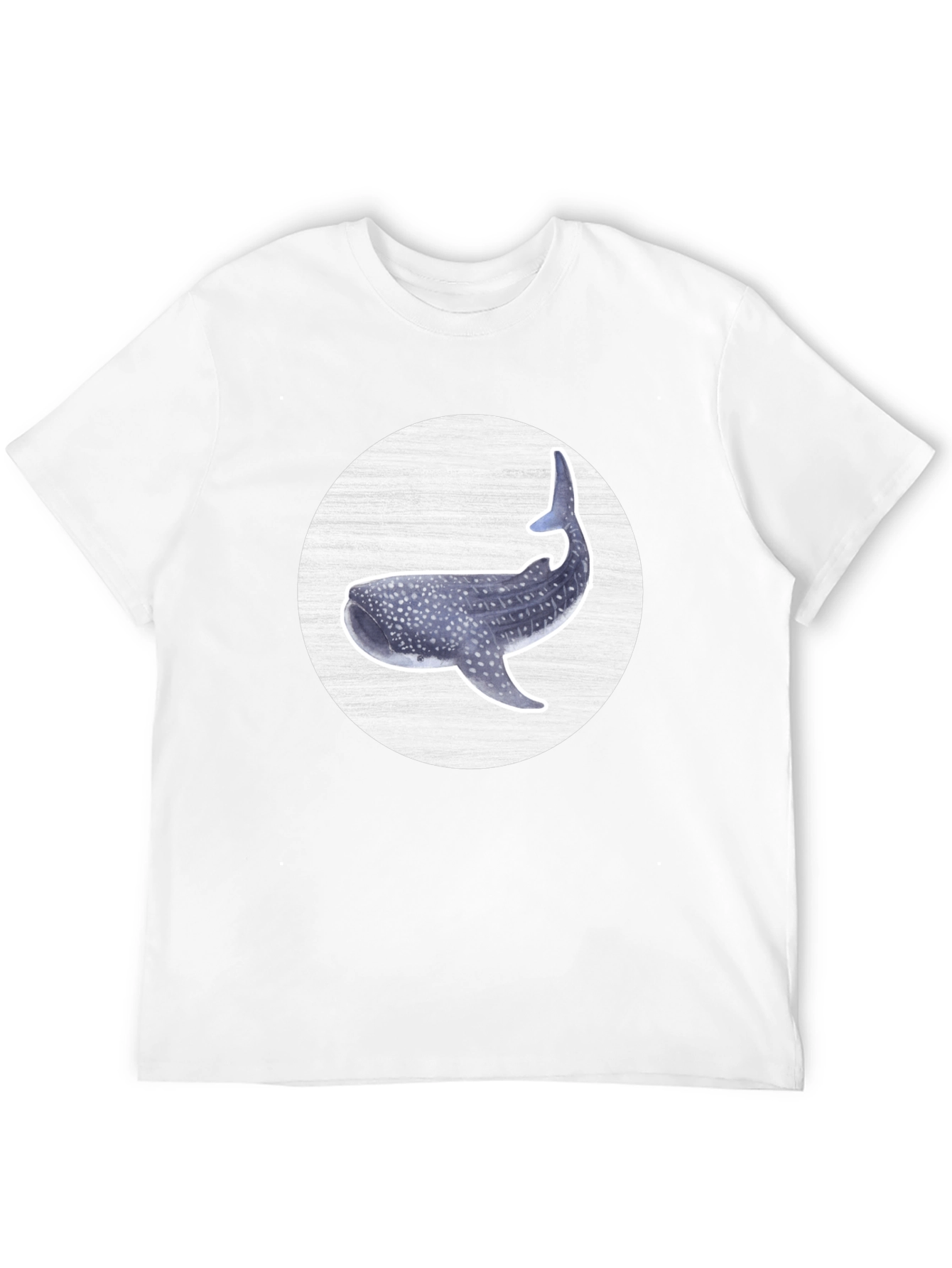 Whale Shark Graphic Tee - Black Cotton T-Shirt