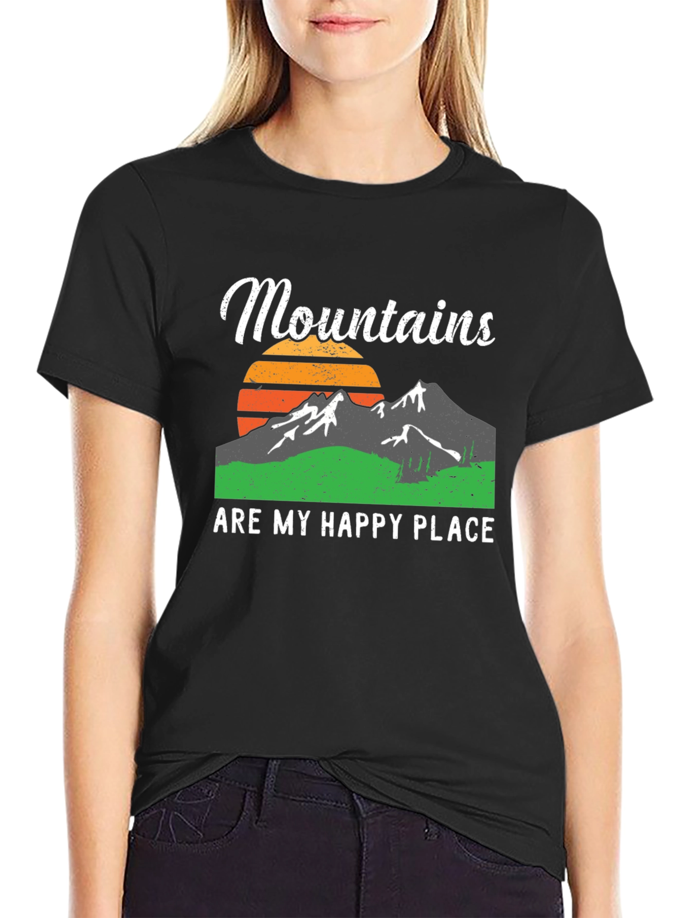 Mountains Are My Happy Place Graphic Tee