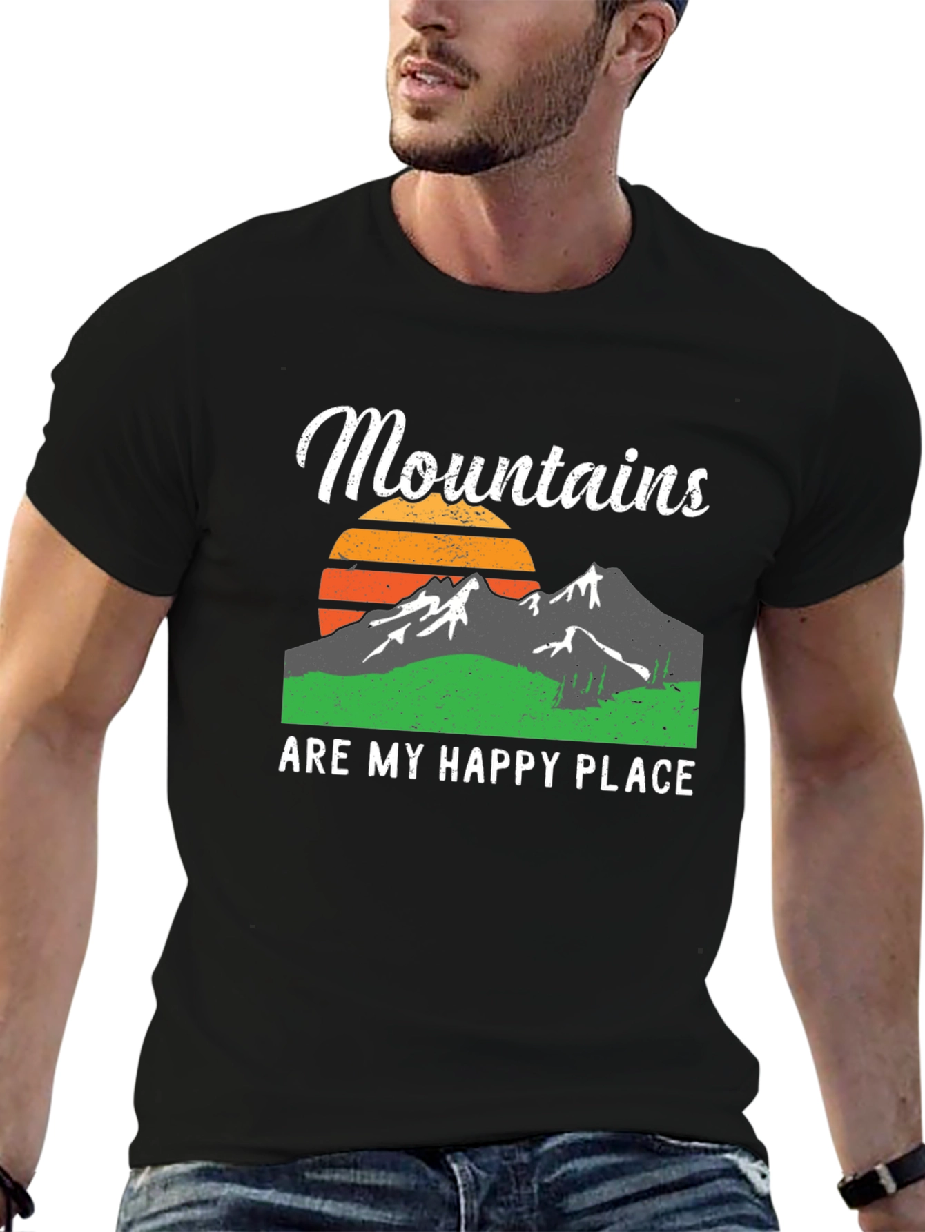 Mountains Are My Happy Place Graphic Tee