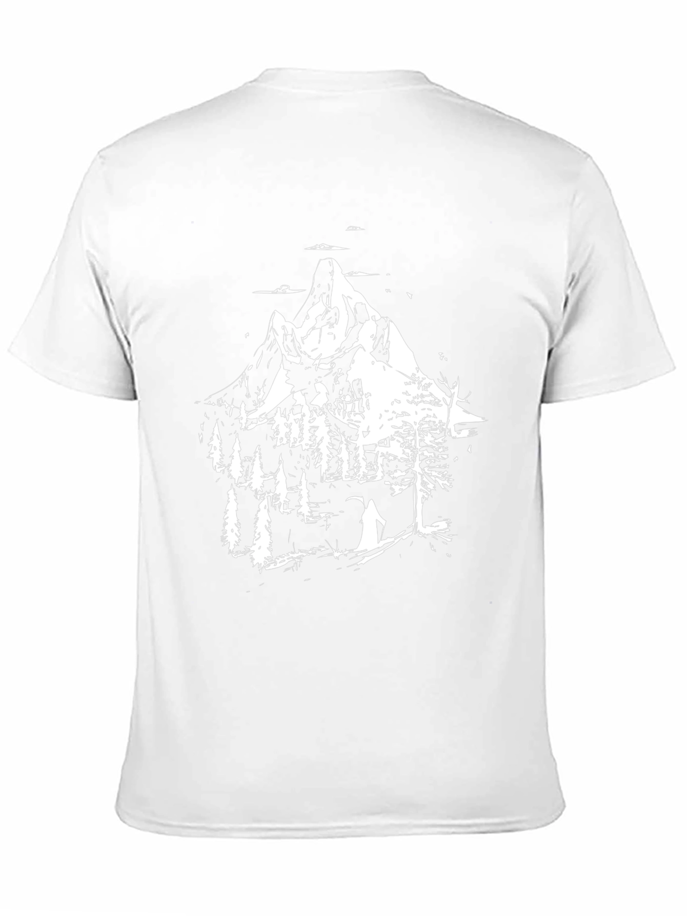 Mountain Scene Black T-Shirt