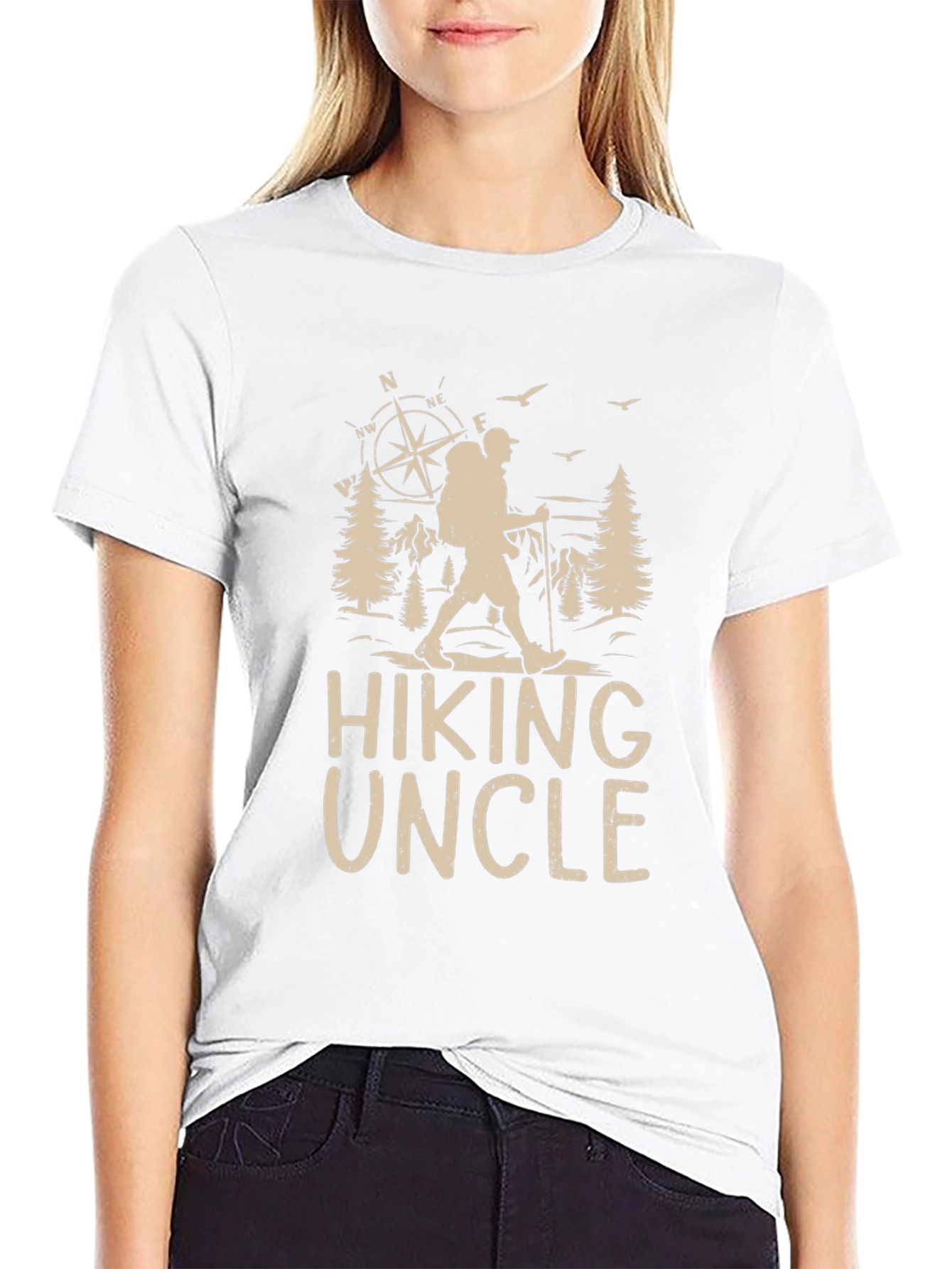 Hiking Uncle Graphic Tee - Outdoors Adventure Shirt