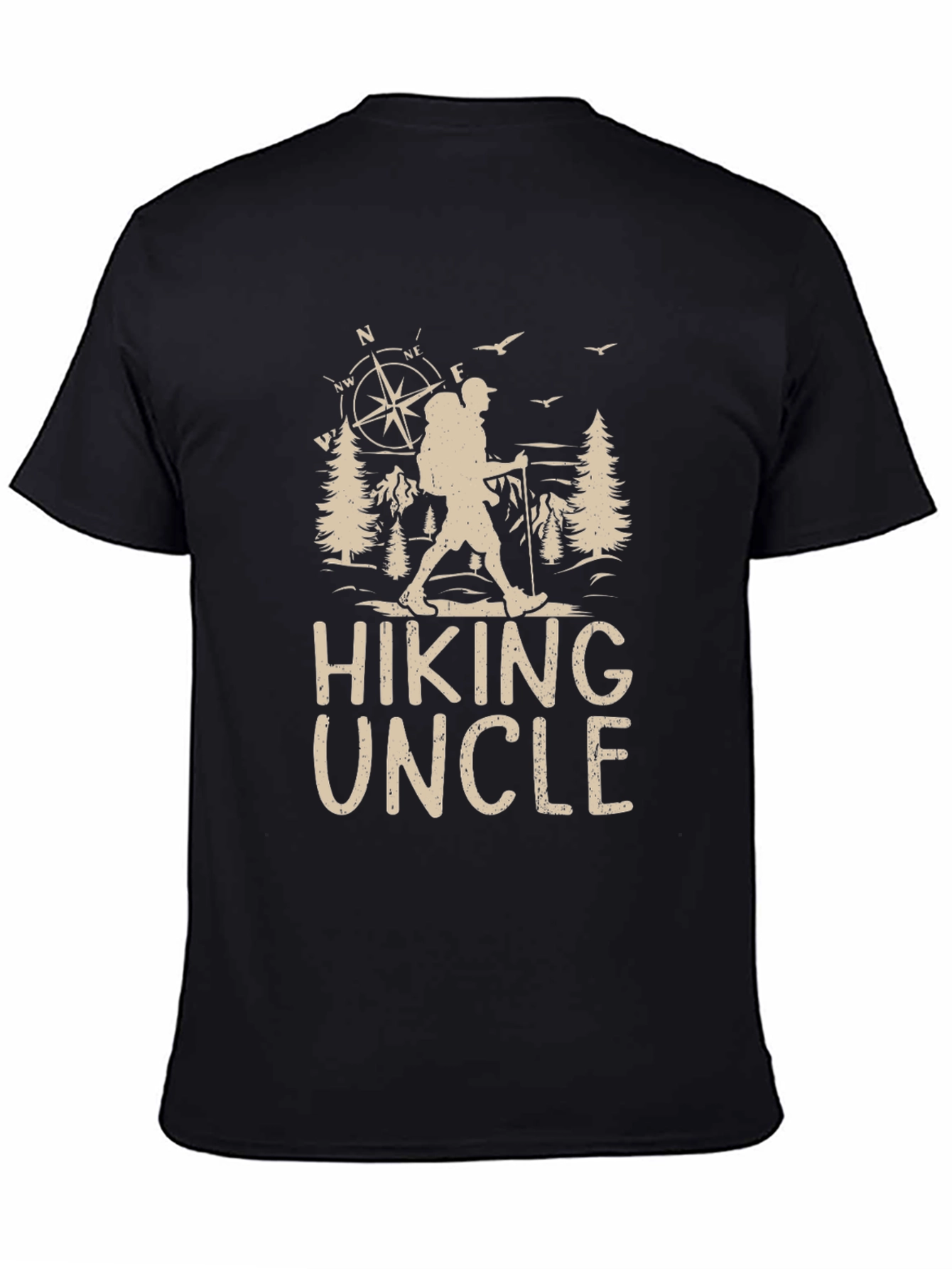 Hiking Uncle Graphic Tee - Outdoors Adventure Shirt