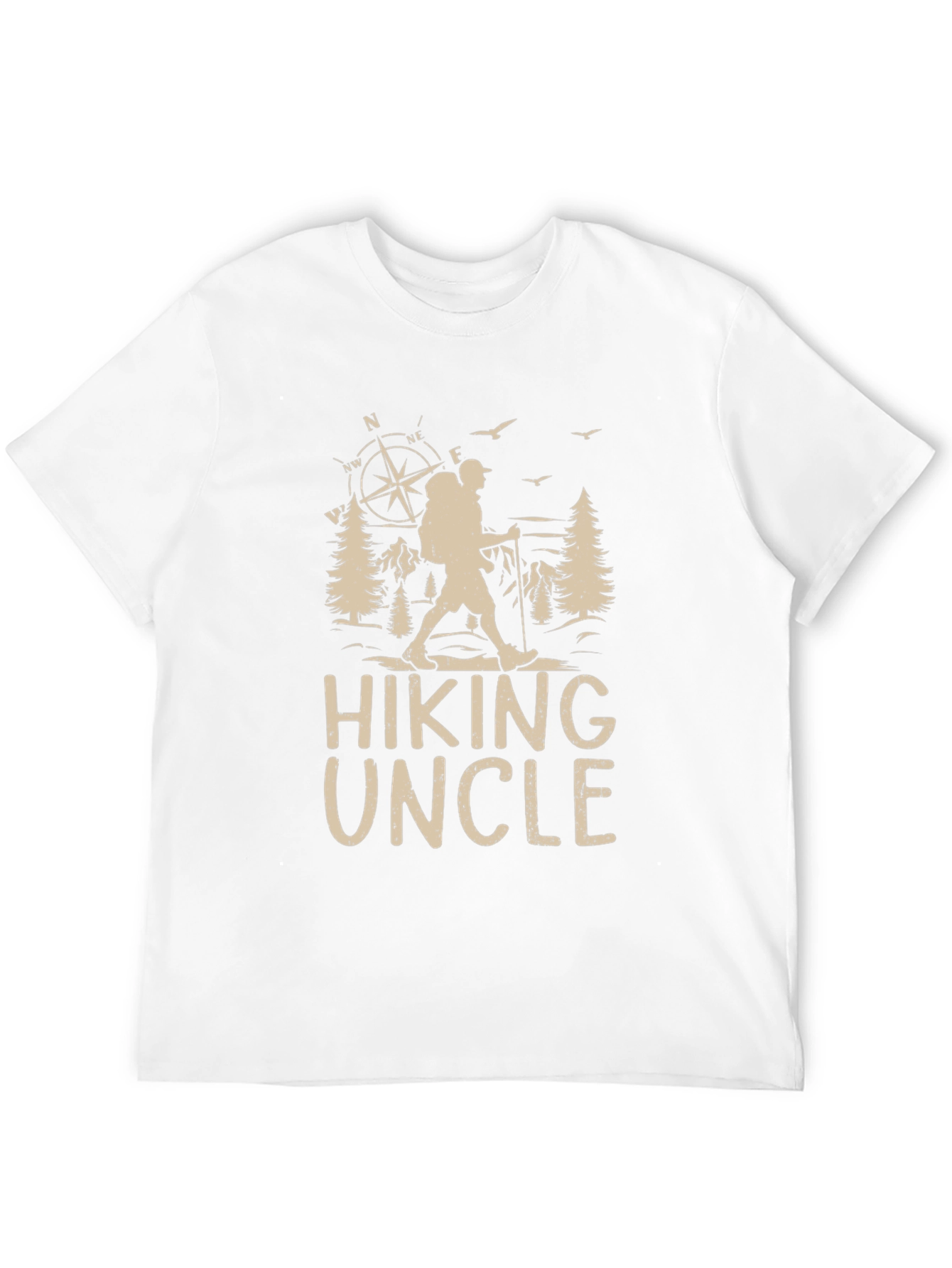 Hiking Uncle Graphic Tee - Outdoors Adventure Shirt