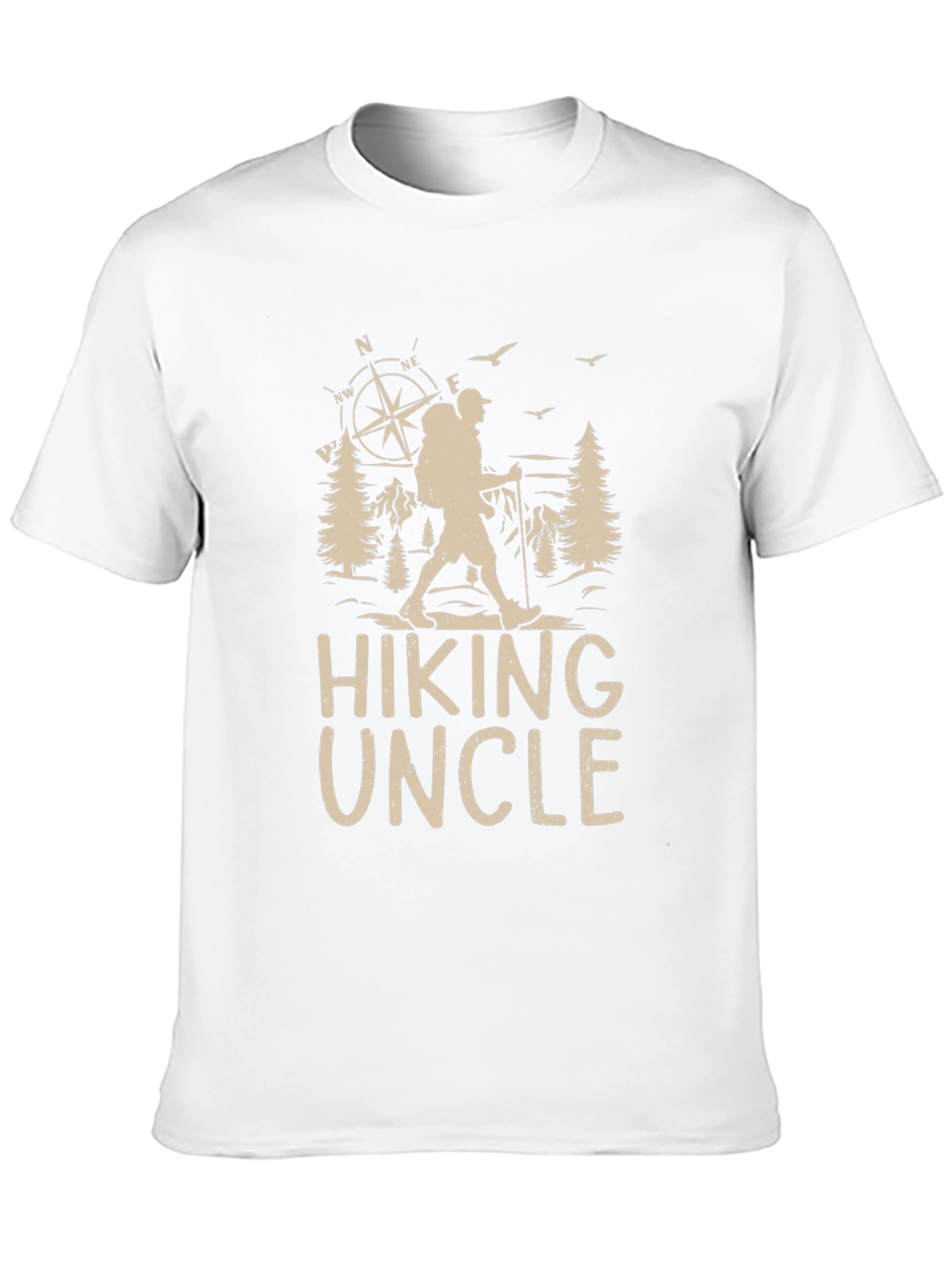Hiking Uncle Graphic Tee - Outdoors Adventure Shirt