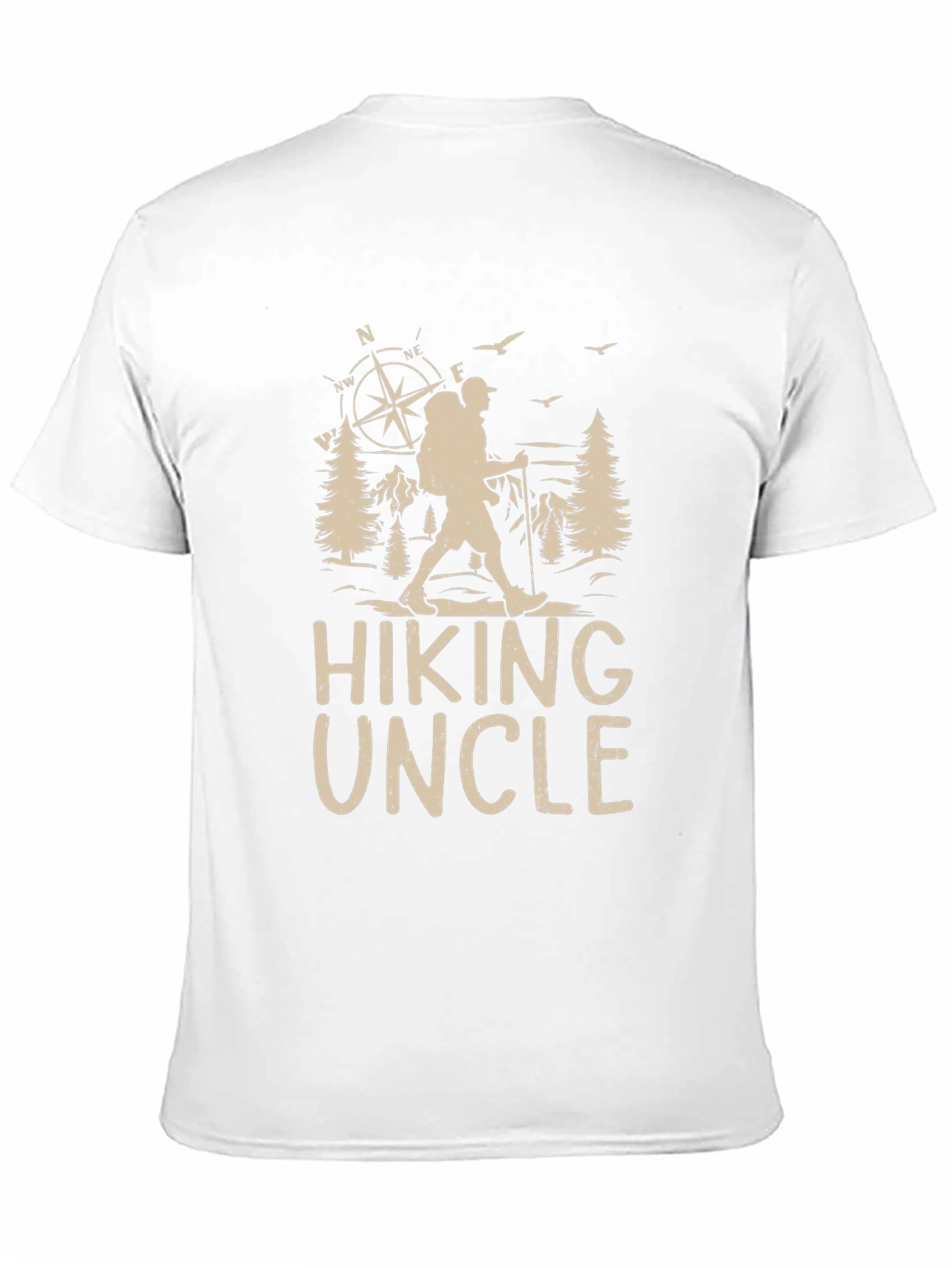 Hiking Uncle Graphic Tee - Outdoors Adventure Shirt