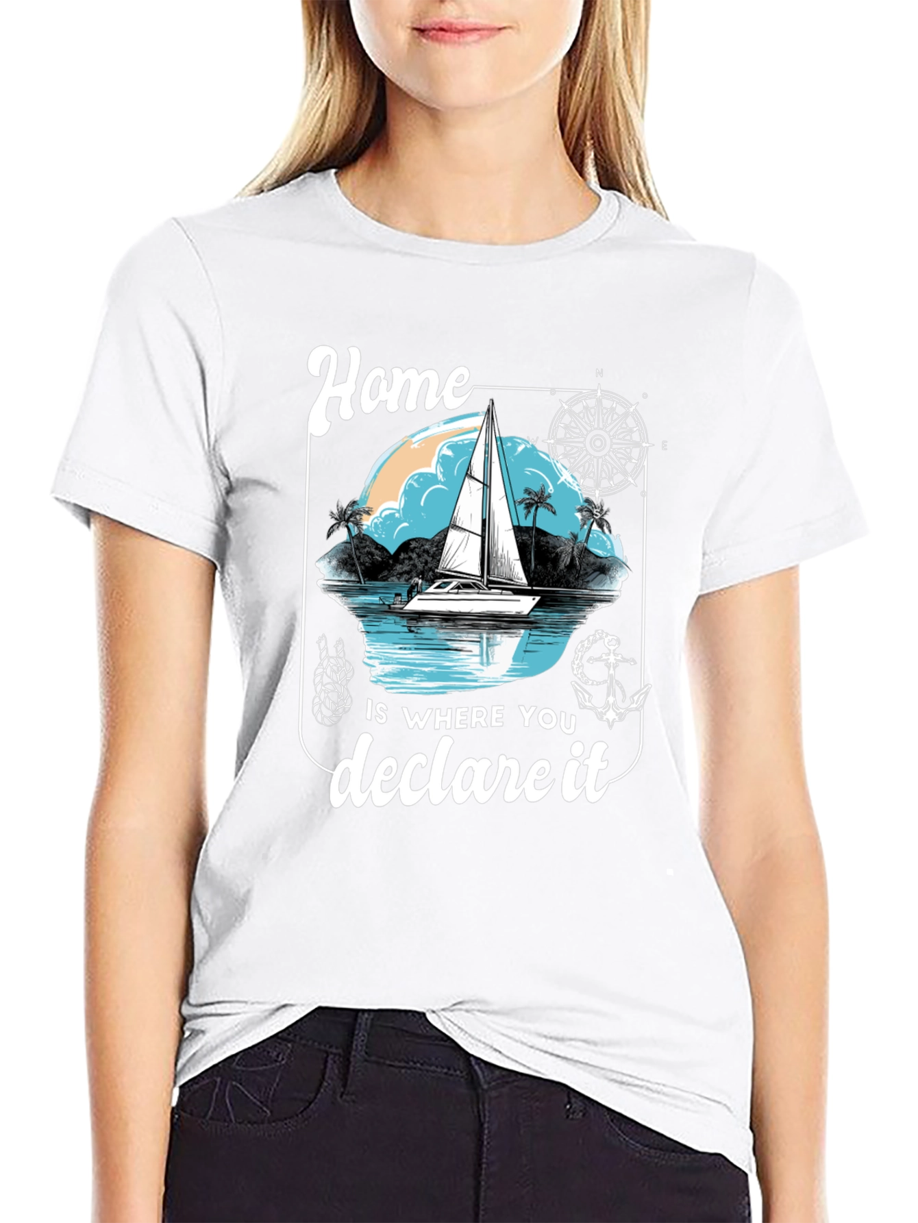 Nautical Home Declare It Graphic Tee