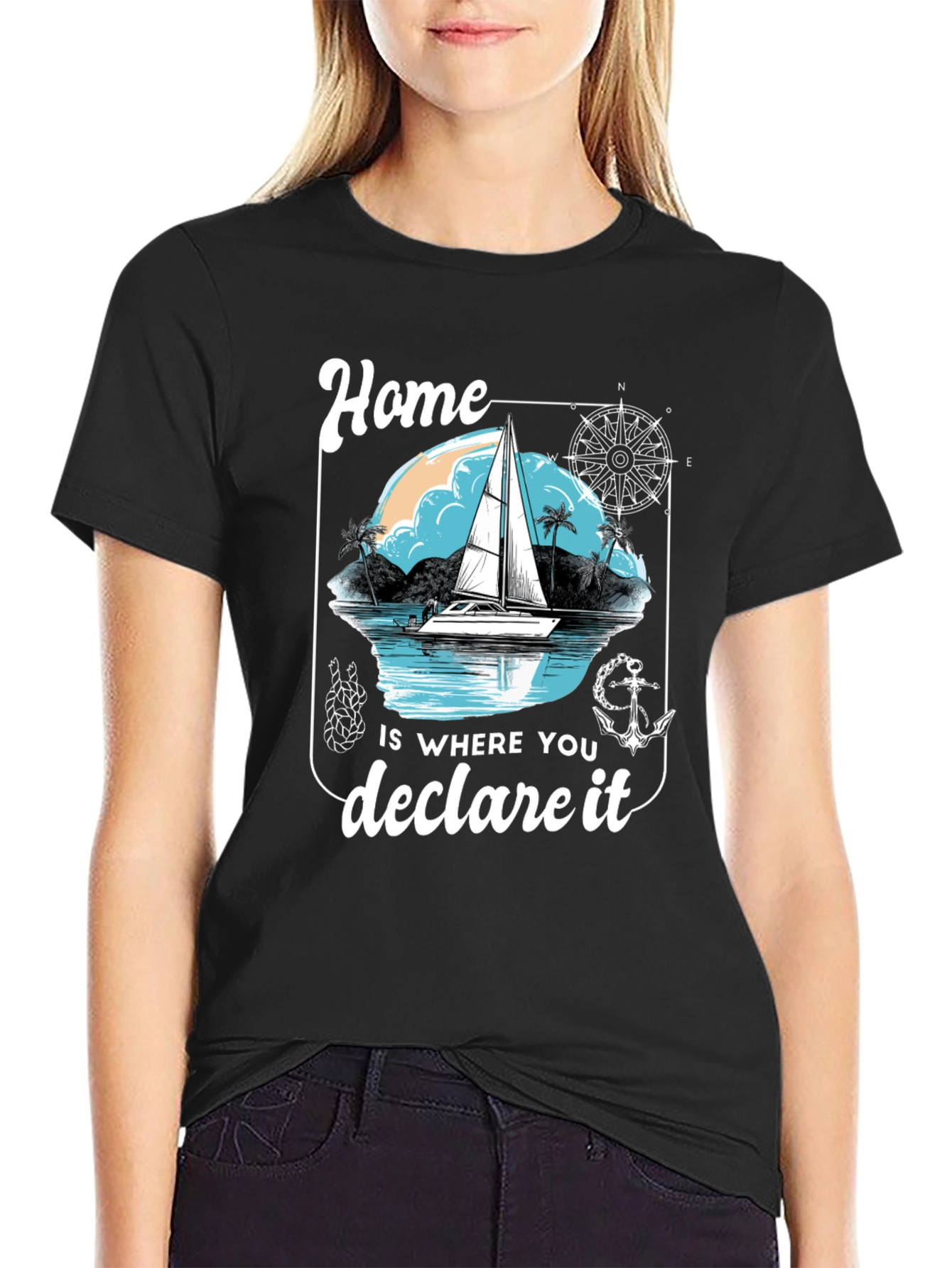 Nautical Home Declare It Graphic Tee