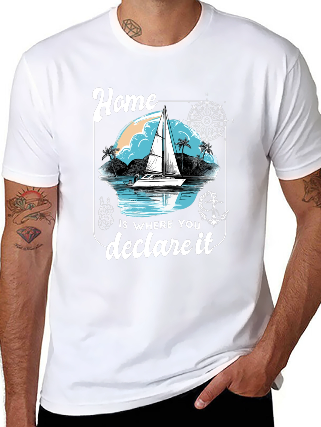 Nautical Home Declare It Graphic Tee