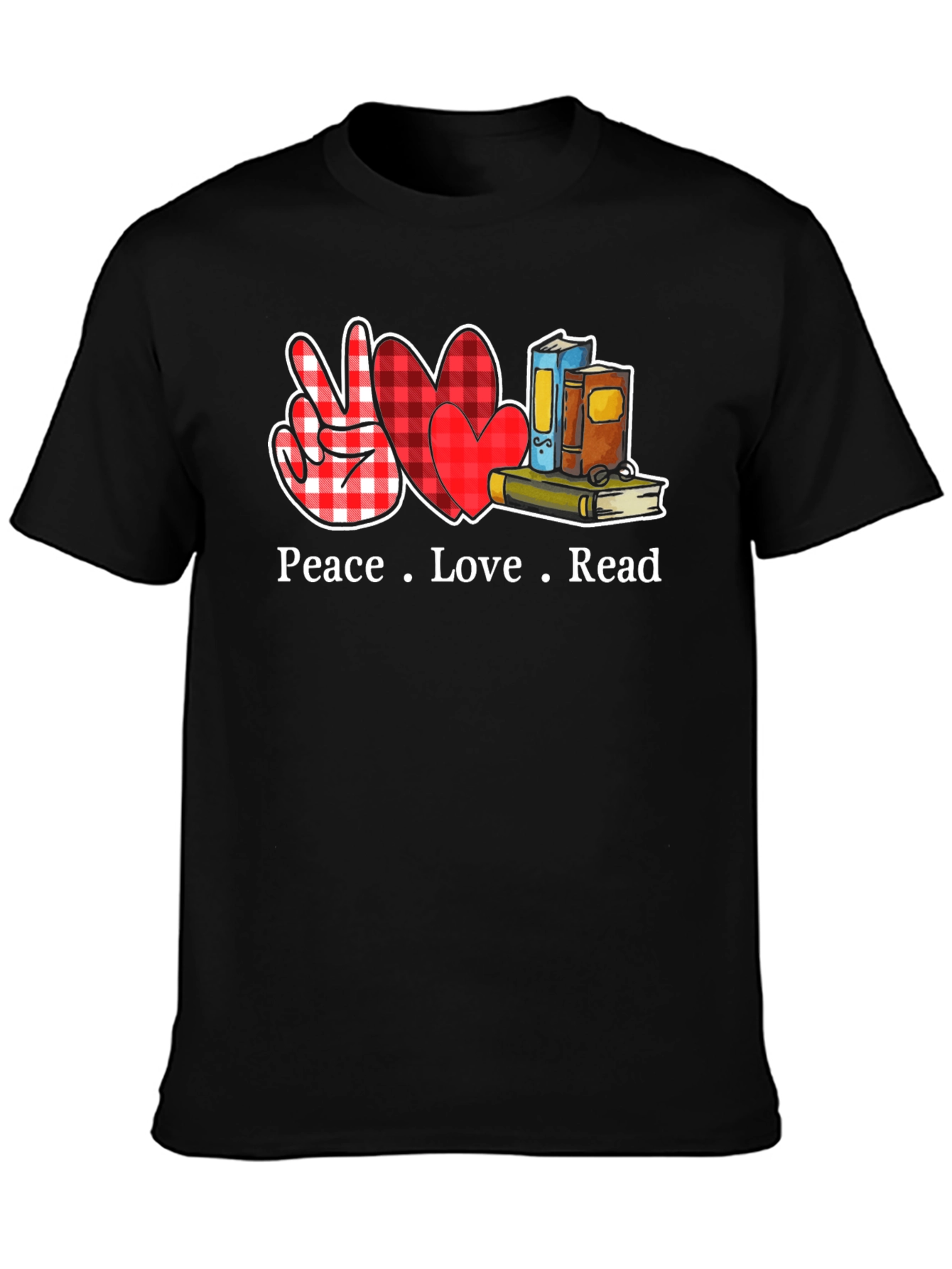 Peace Love Read Graphic Tee