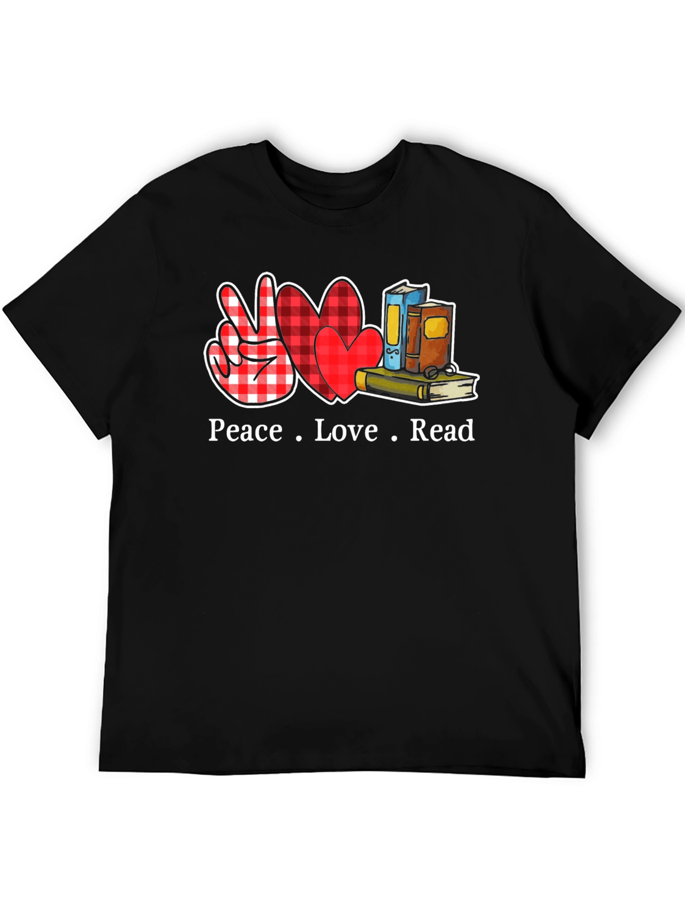 Peace Love Read Graphic Tee