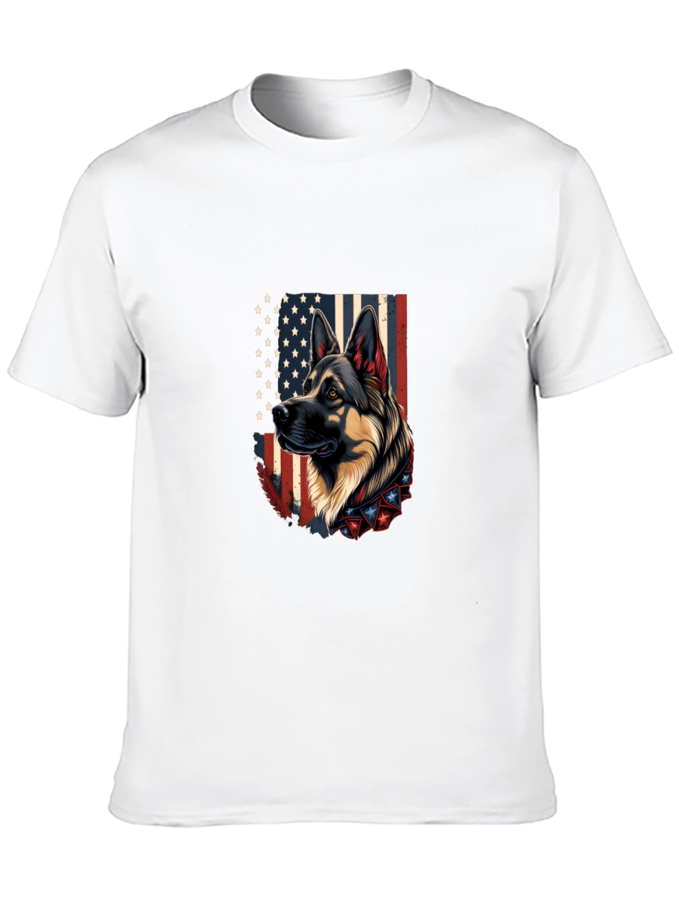 Patriotic German Shepherd Graphic Tee