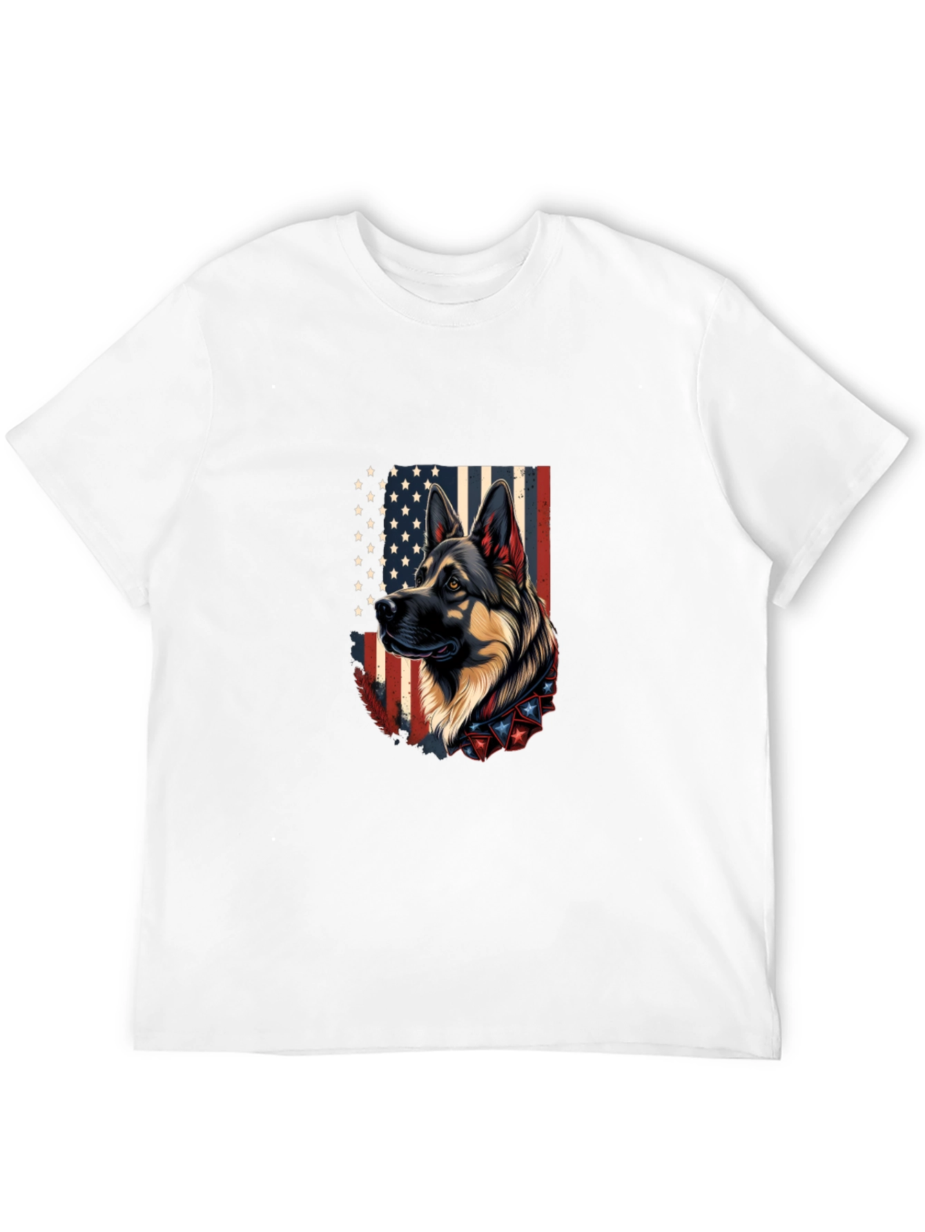 Patriotic German Shepherd Graphic Tee