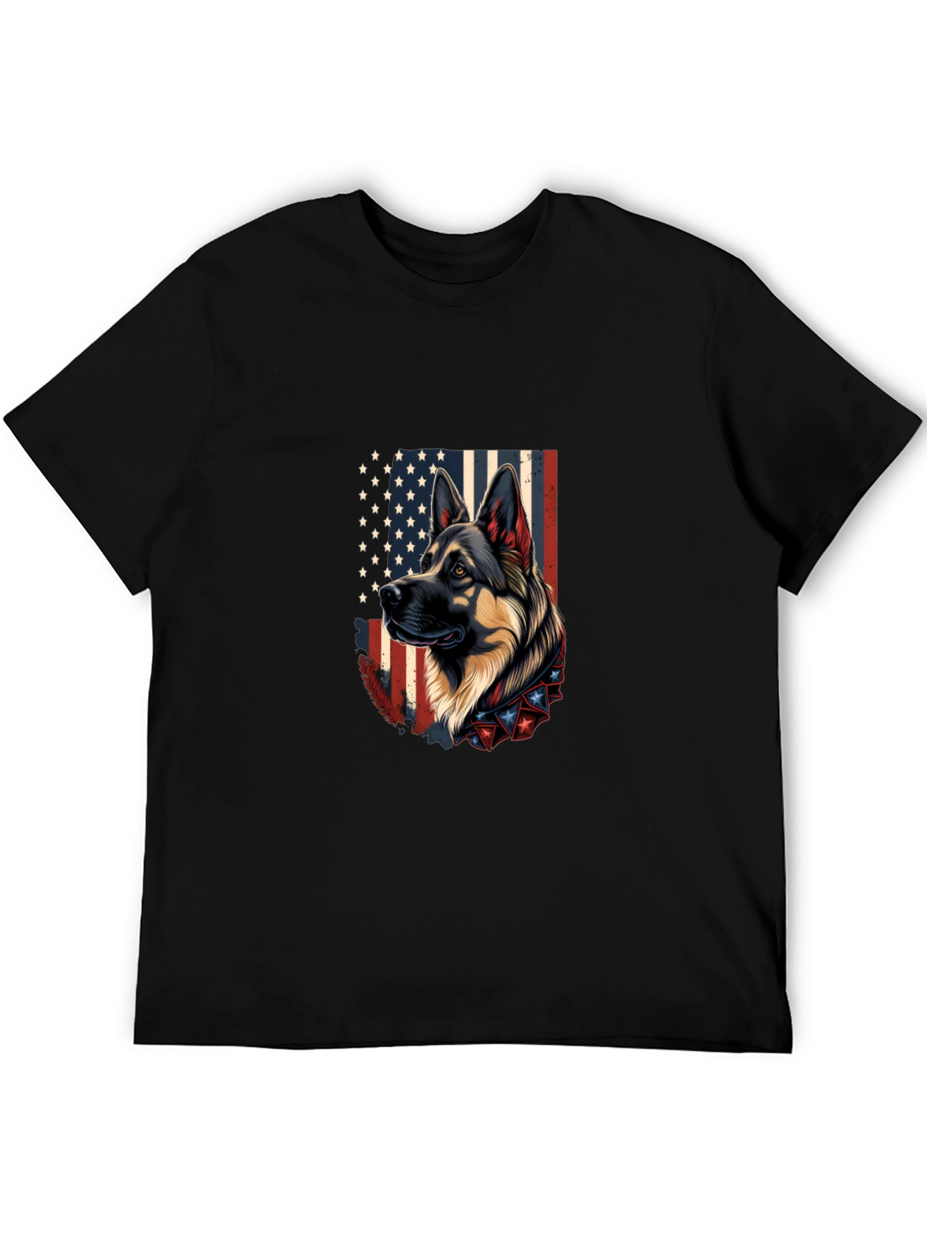 Patriotic German Shepherd Graphic Tee