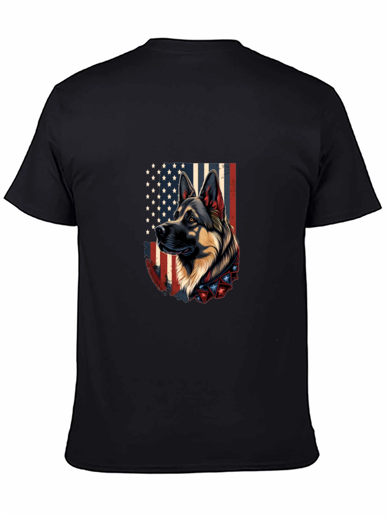 Patriotic German Shepherd Graphic Tee