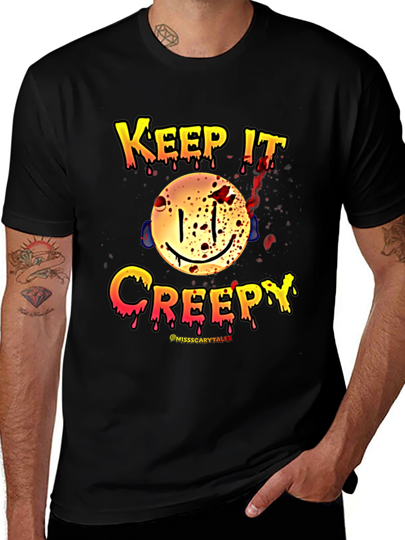 Keep it Creepy Graphic Tee - Mens Black T-Shirt