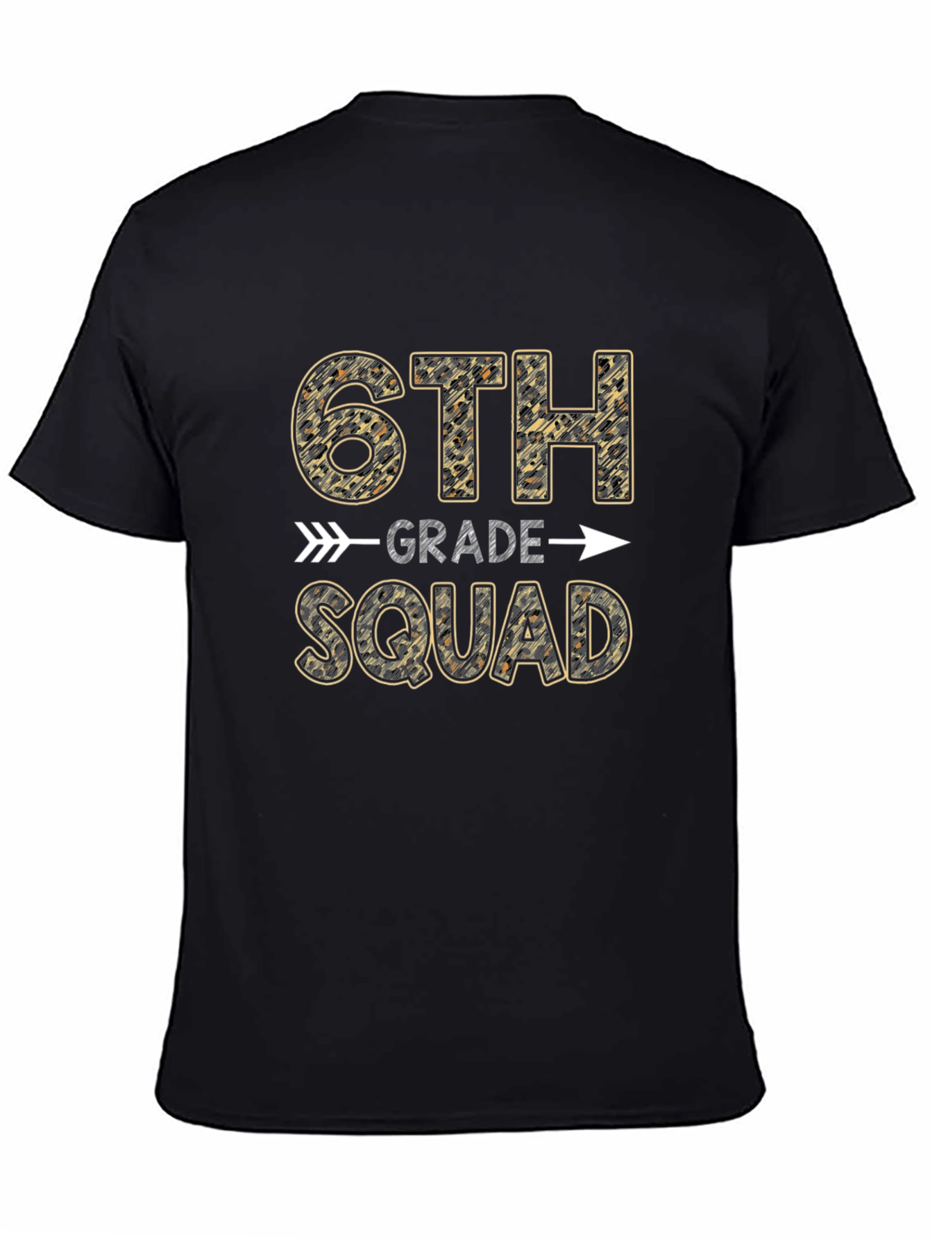 6th Grade Squad Leopard Print T-Shirt