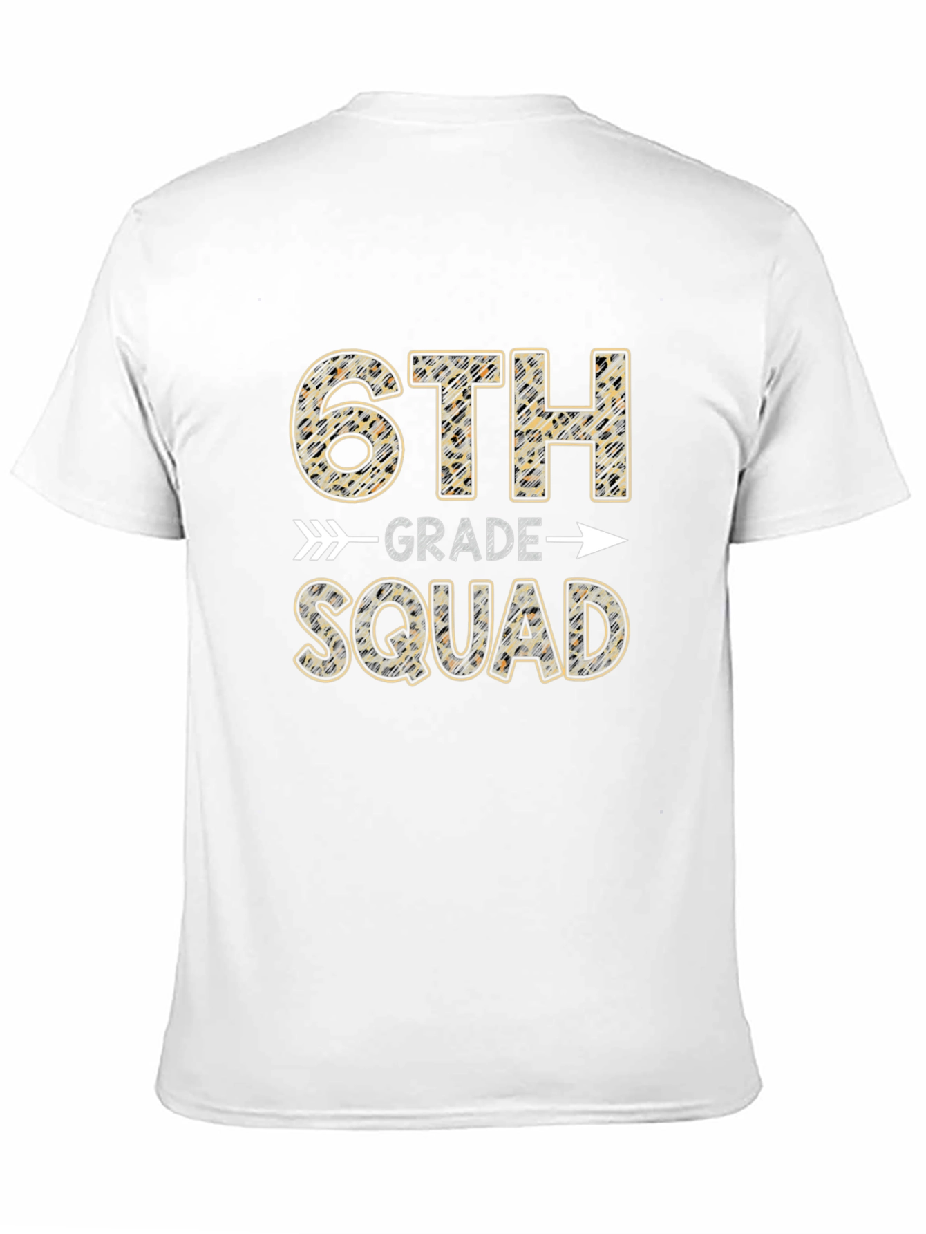 6th Grade Squad Leopard Print T-Shirt
