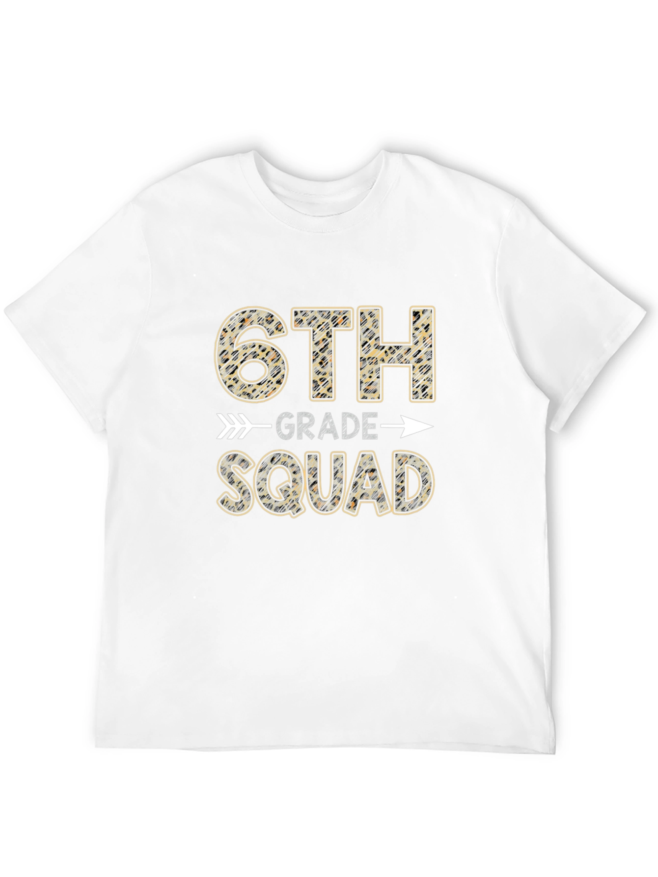 6th Grade Squad Leopard Print T-Shirt