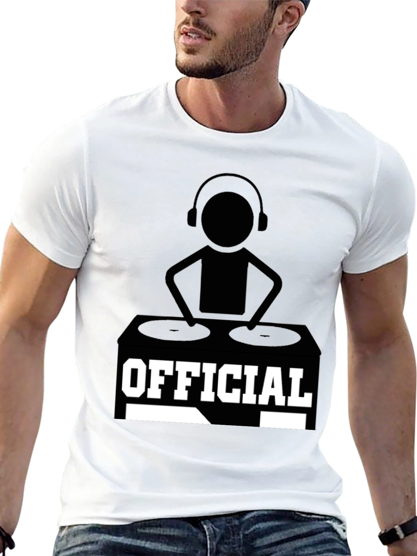 Official DJ Graphic T-Shirt - Black Cotton Tee